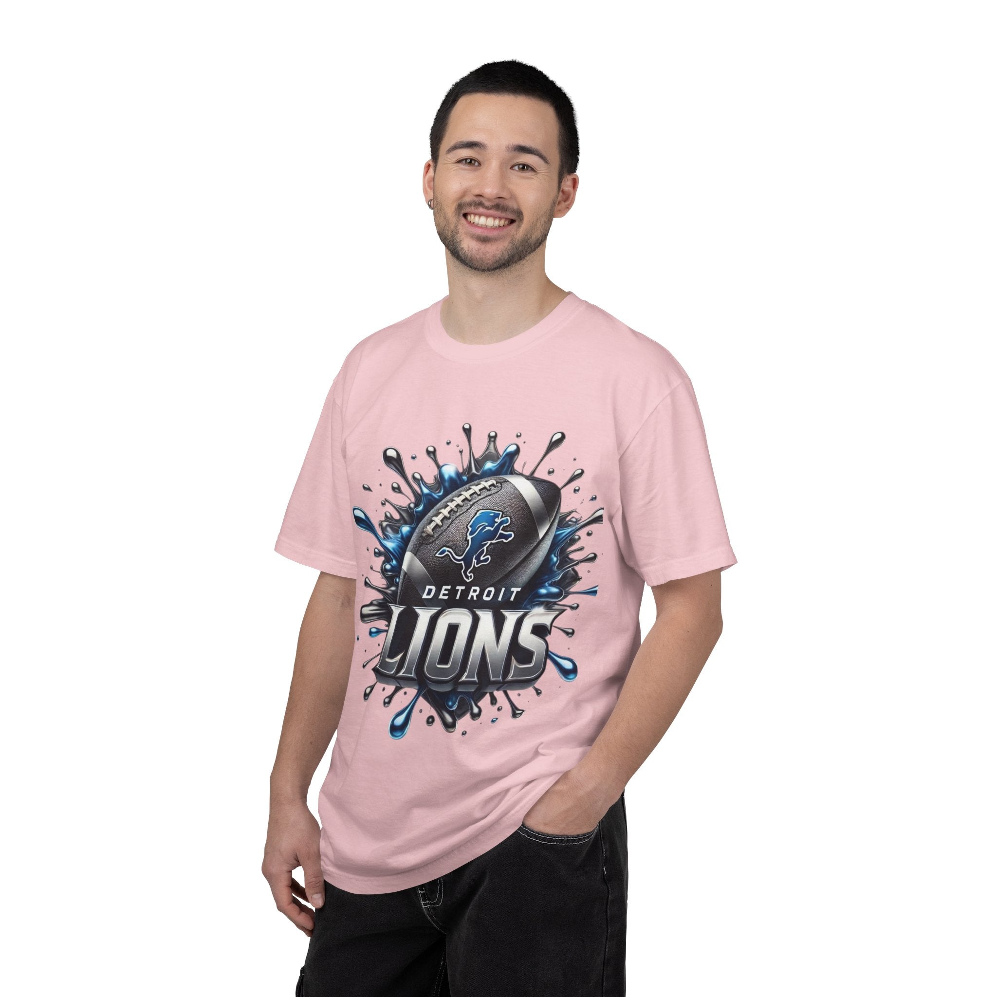 Detroit Lions Football Splash T-Shirt