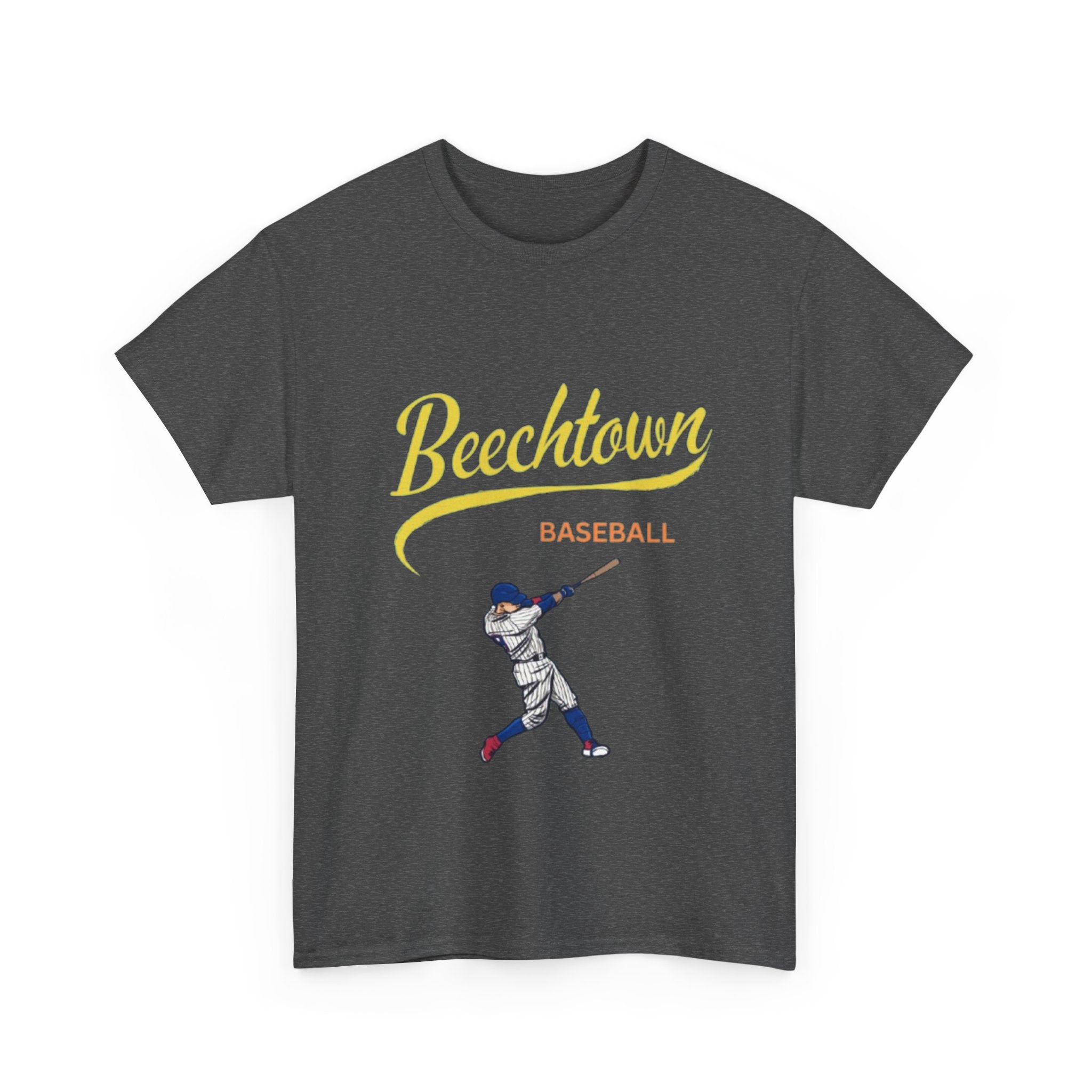 Unisex Heavy Cotton Tee - Beachtown Printed T-Shirt - Comfortable Casual Wear Tee - Unique Graphic Tee - Gift