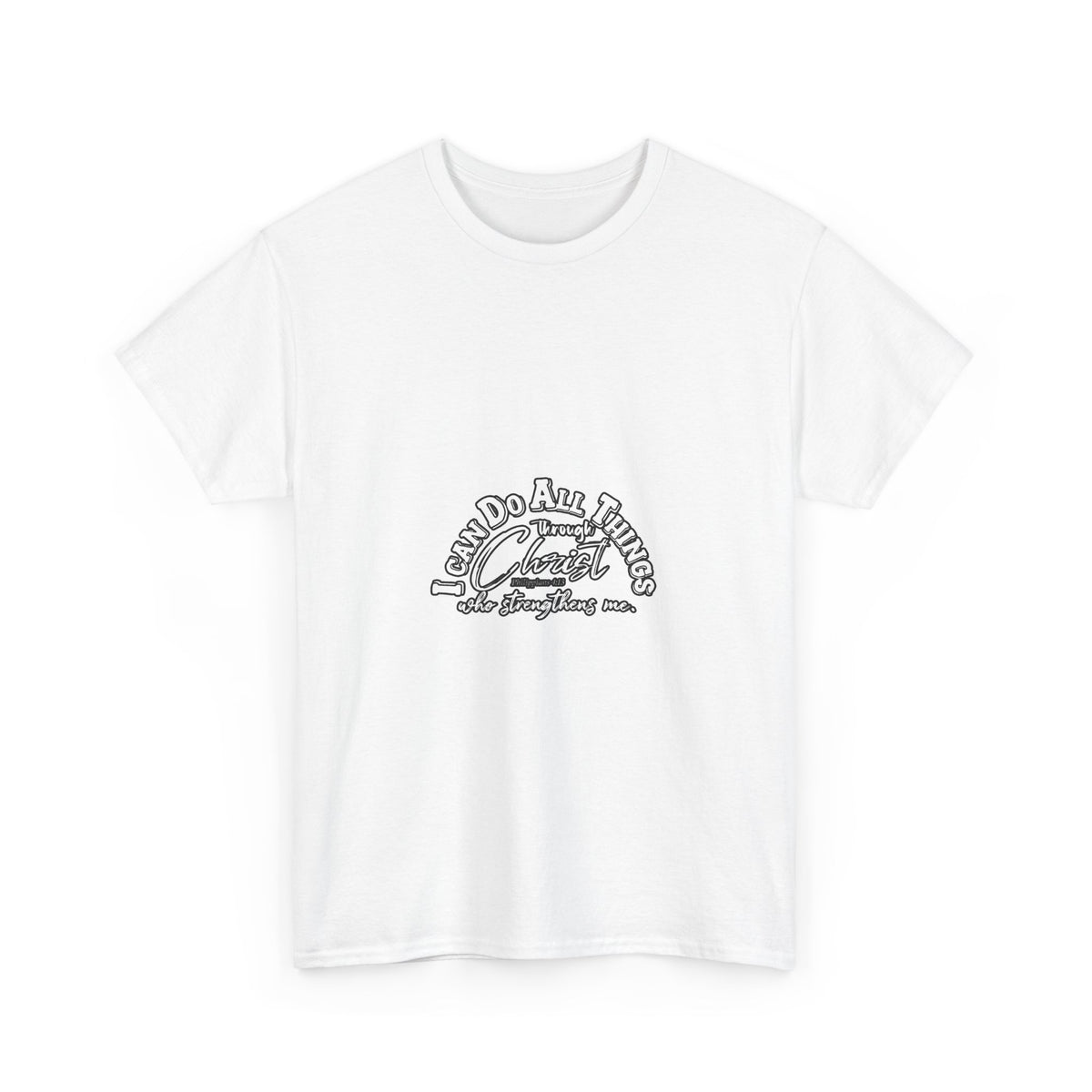 Motivational Unisex Heavy Cotton Tee - "I Can Do All Things"