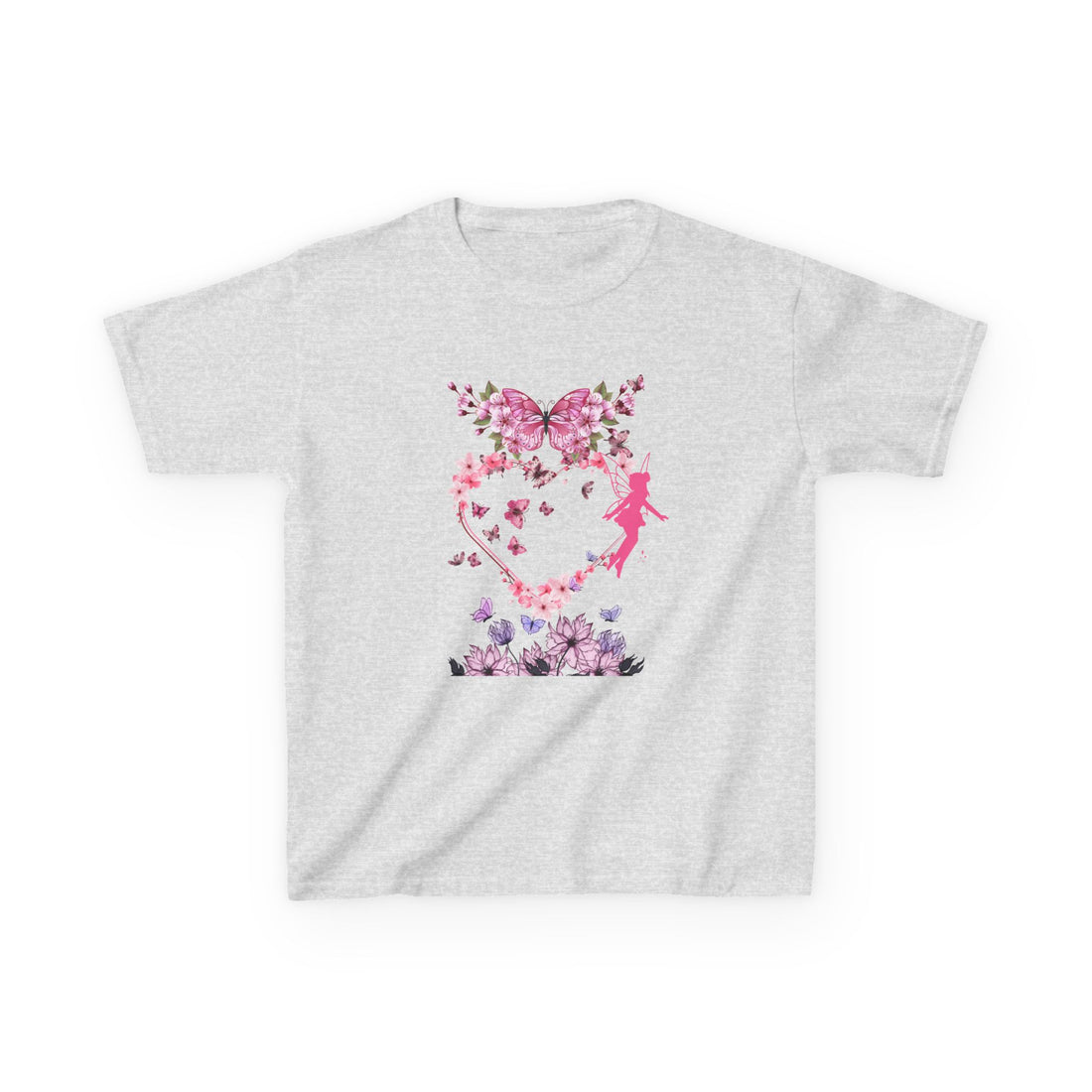 Floral Heart Kids Tee | Cute Floral T-Shirt for Kids, Gift for Birthdays, Spring Outfit, Family Photos, Casual Wear