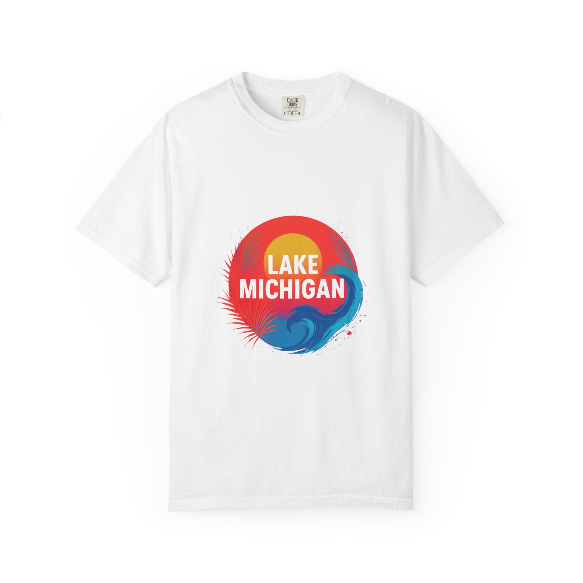 Lake Michigan Graphic T-Shirt, Unisex Summer Tee, Casual Beachwear, Great for Vacations, Lakeside Living, Gift for Travelers