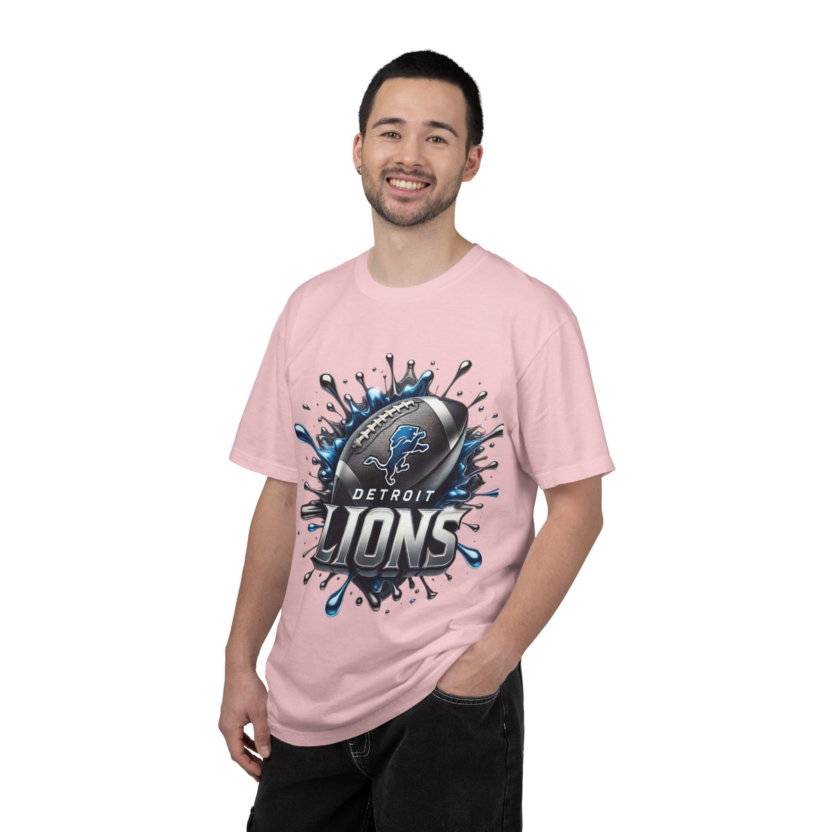 Detroit Lions Football Splash T-Shirt