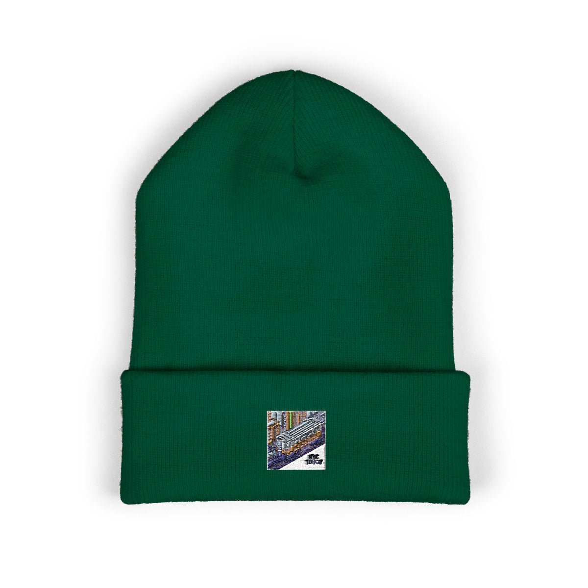 Cozy Embroidered Cuffed Beanie - Winter Warmth & Style