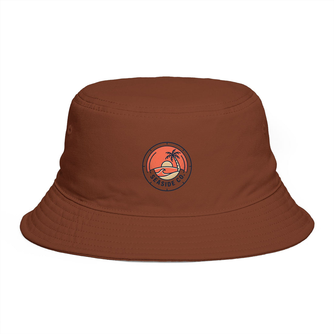 Sunset Palm Bucket Hat — Tropical Surf Vibes Hat