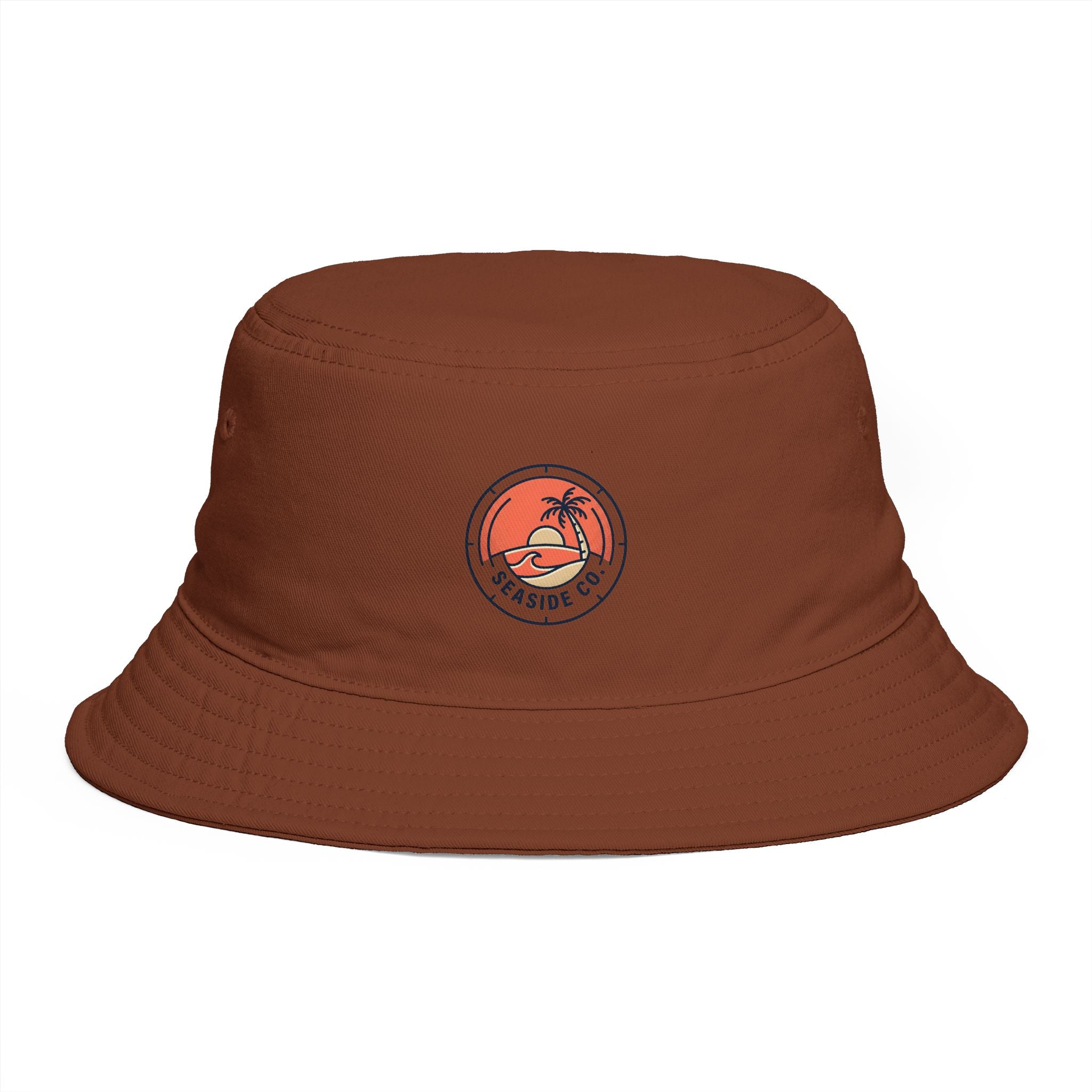 Sunset Palm Bucket Hat — Tropical Surf Vibes Hat