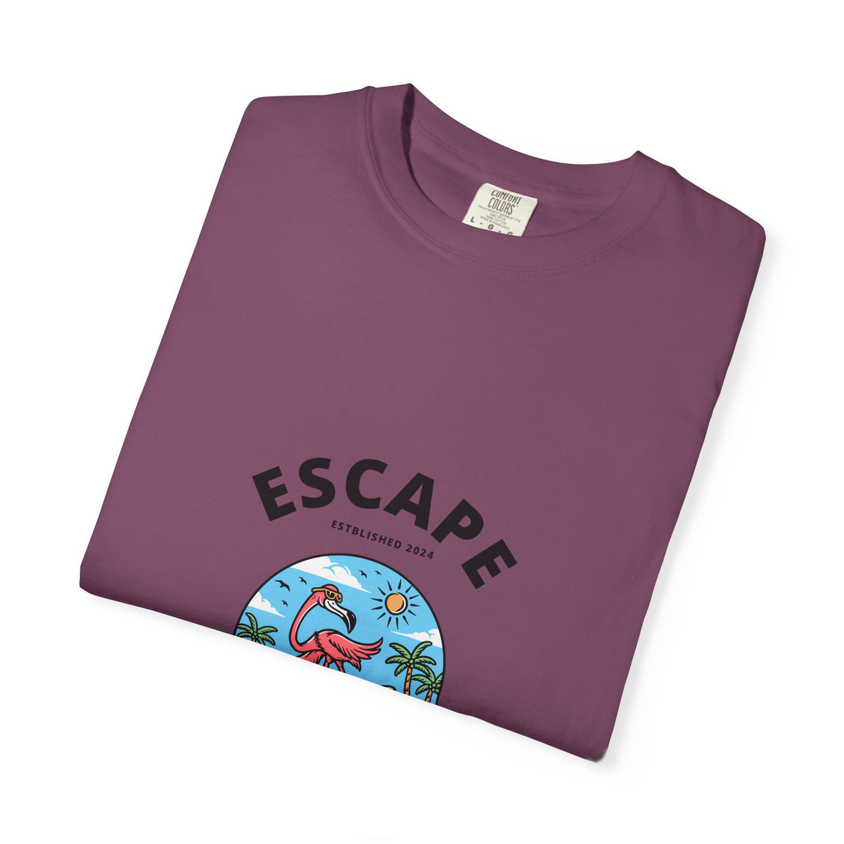 Escape Paradise Unisex Garment-Dyed T-shirt | Tropical Vibes Tee for Beach Lovers