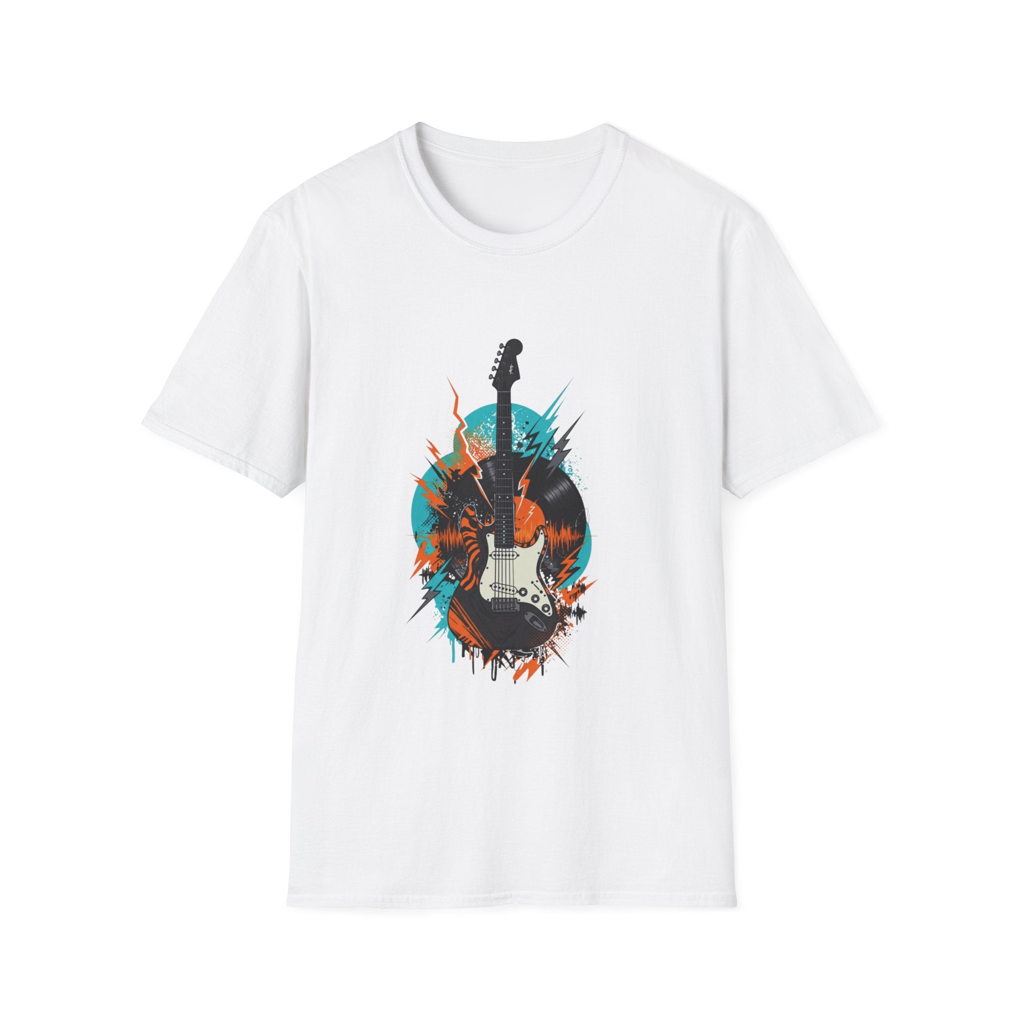 Rock & Roll Guitar Unisex T-Shirt, Casual Music Tee, Gift for Musicians, Concert Outfit, Festival Apparel