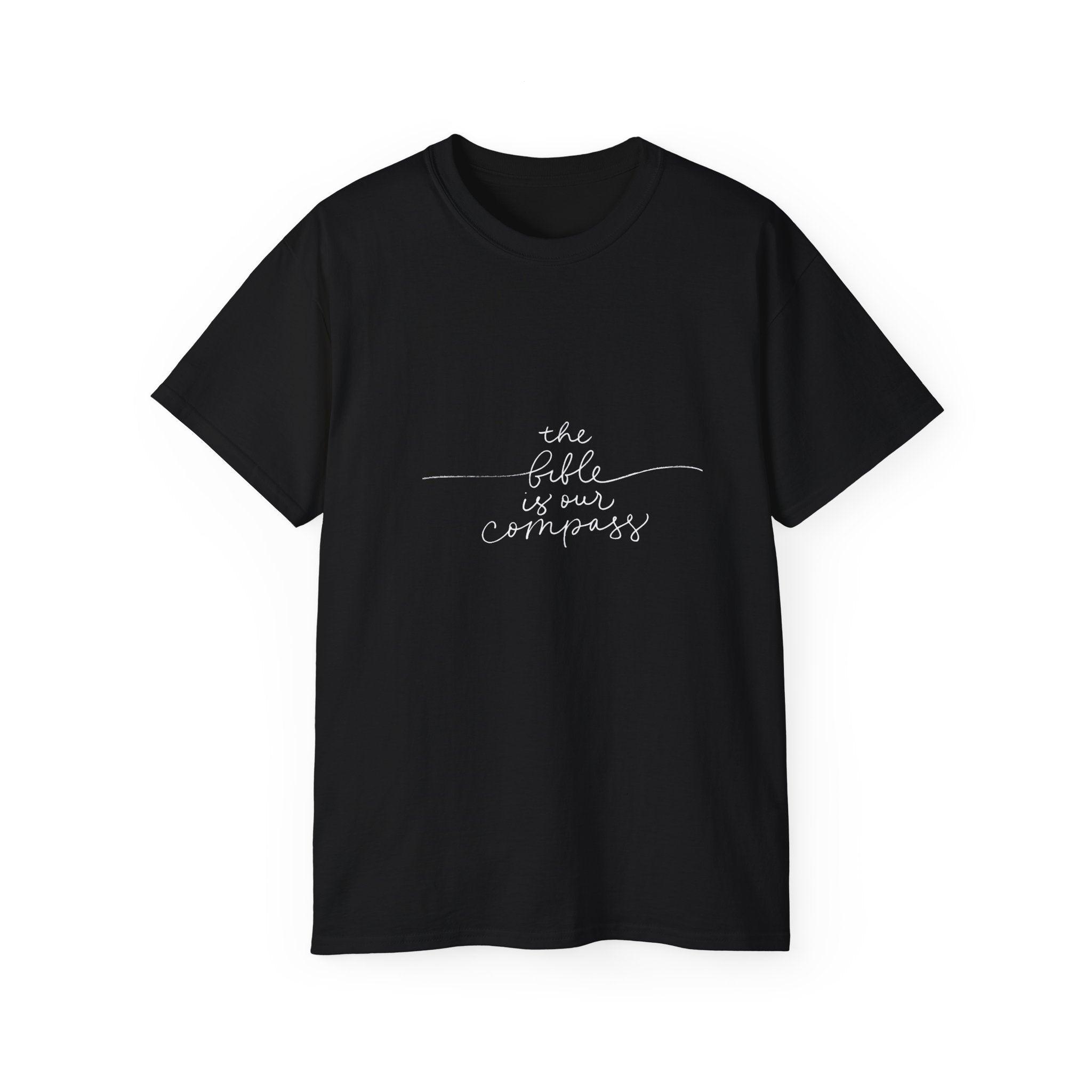 Inspiring Faith Tee - "The Bible is Our Compass" - Unisex Ultra Cotton T-Shirt