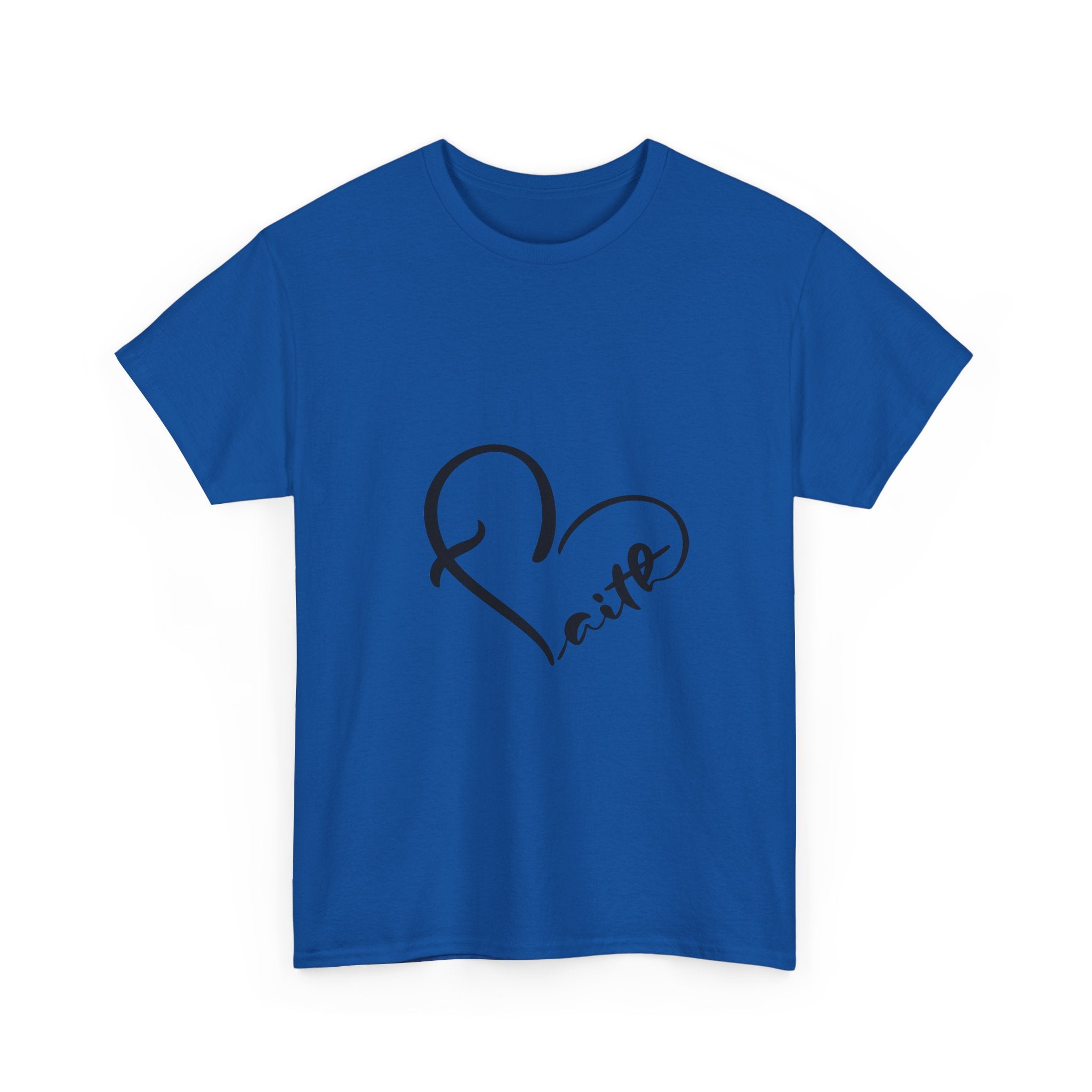 Unisex Heavy Cotton Tee - Stylish Heart Design for Love Enthusiasts