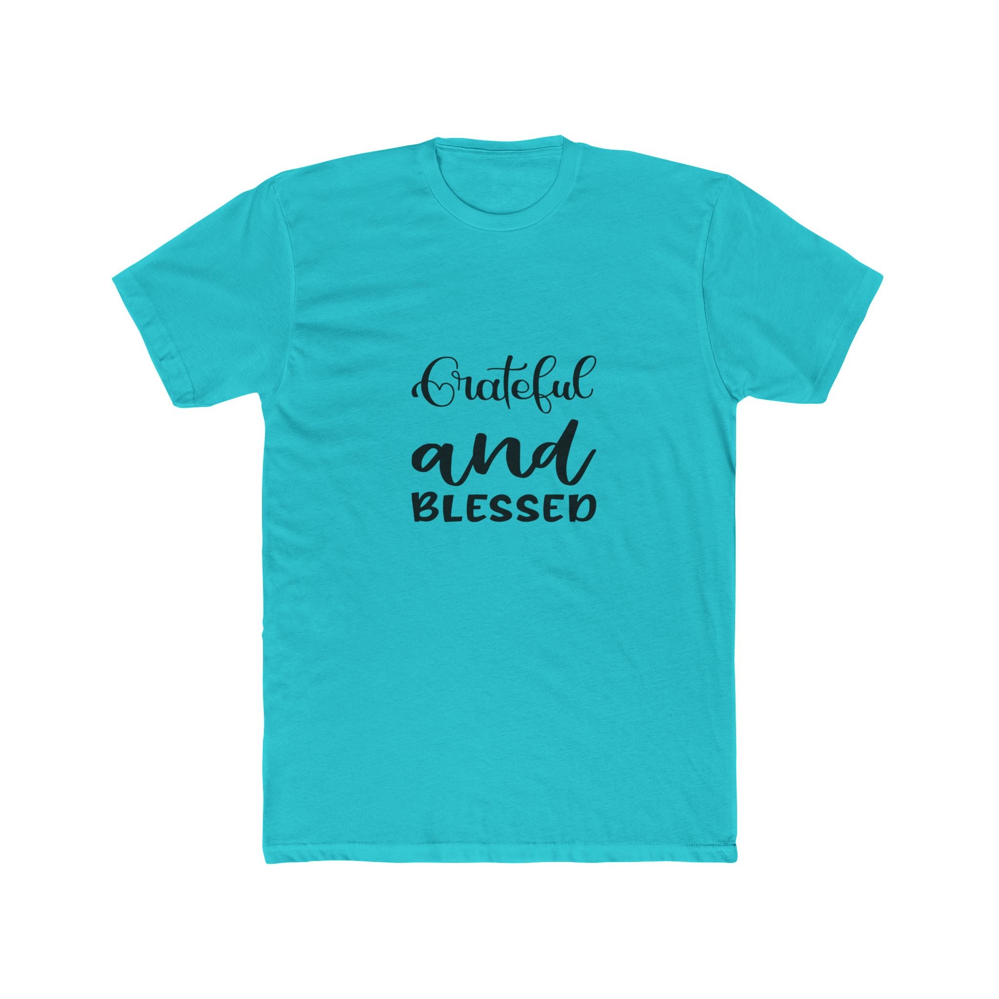 Grateful and Blessed Unisex Cotton Crew Tee