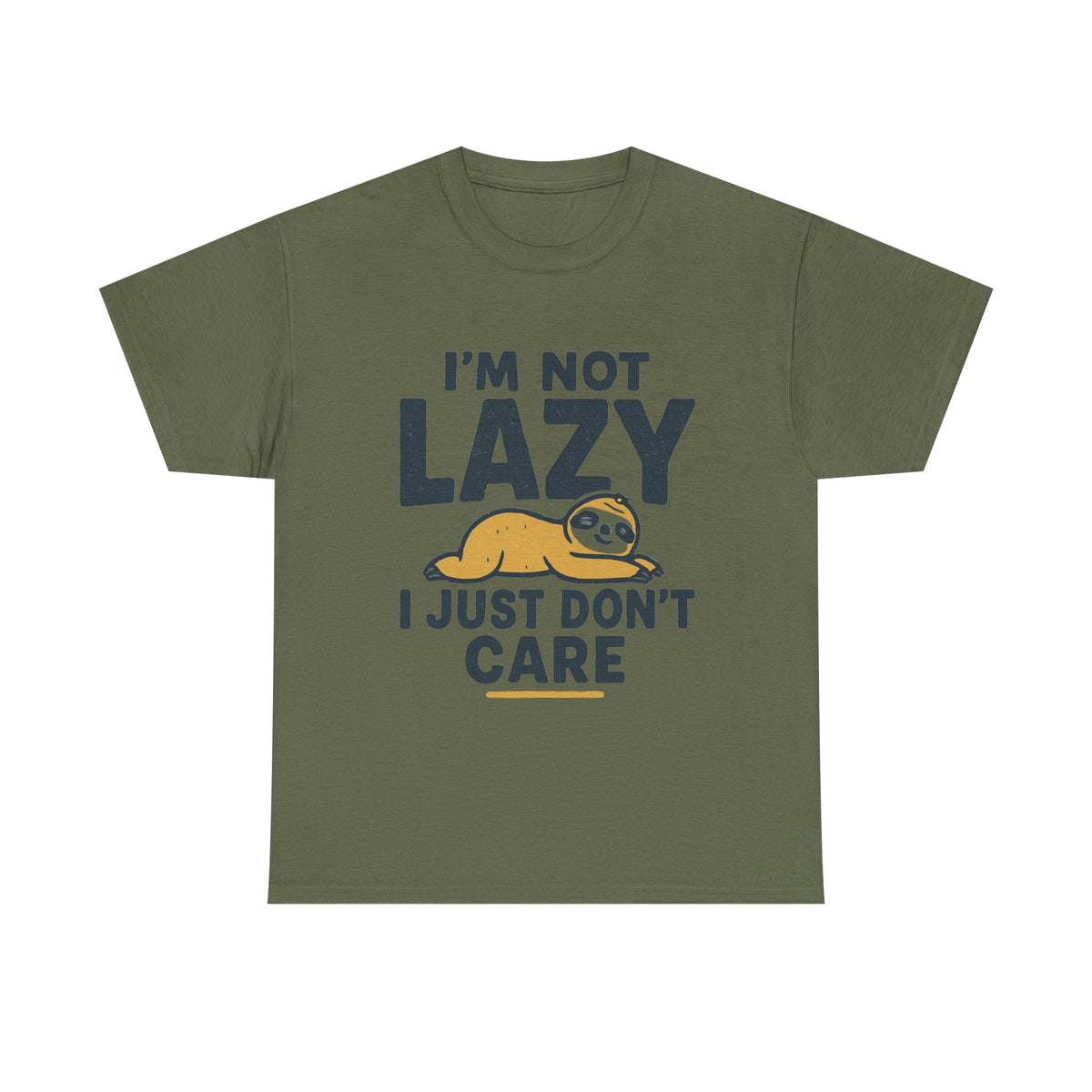 Lazy Sloth Unisex Tee, Funny Graphic T-Shirt, Perfect for Relaxation, Gifts for Friends, Cute Sloth Apparel