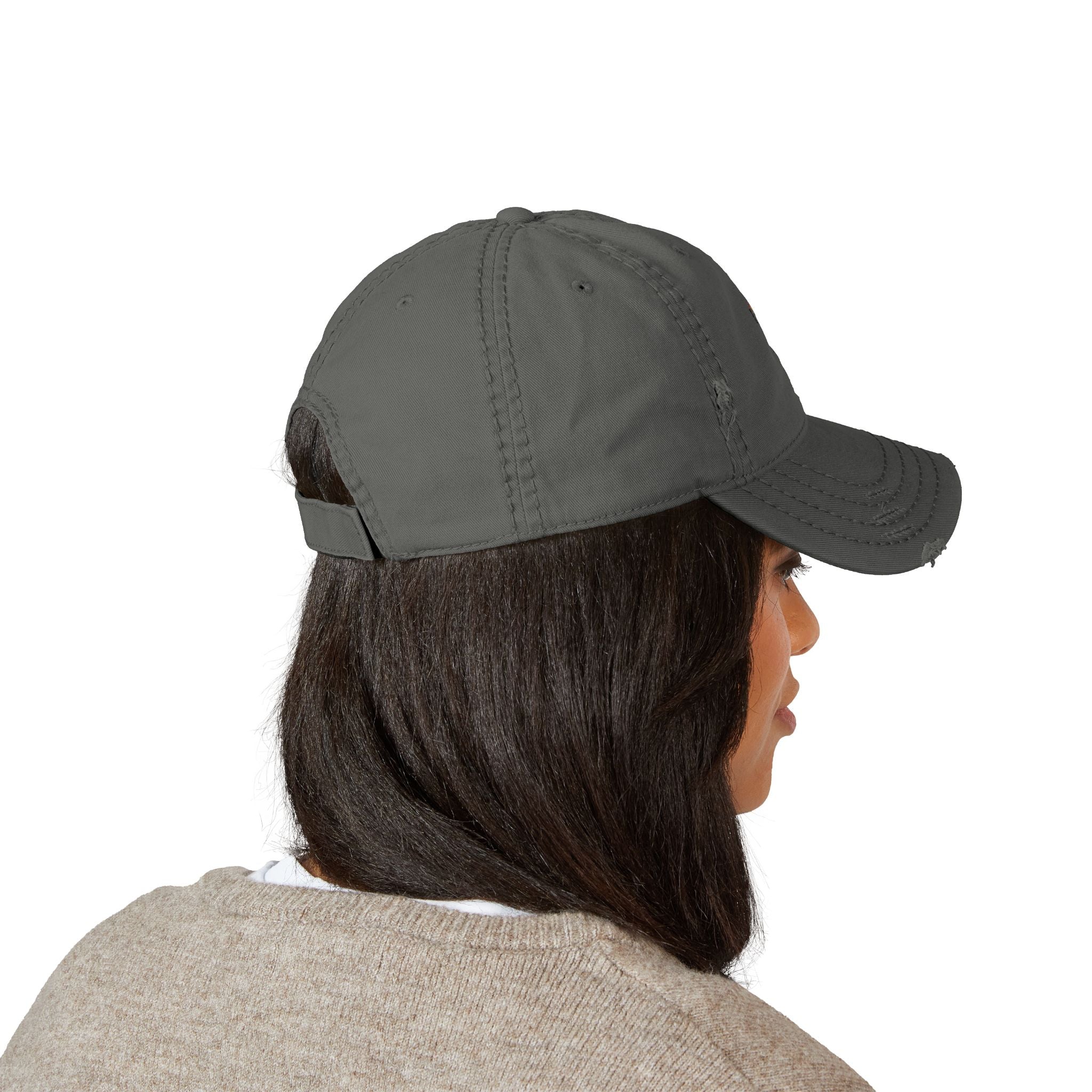 Distressed Dad Hat - I ❤️ NY Embroidery - Casual Fashion for Urban Explorers