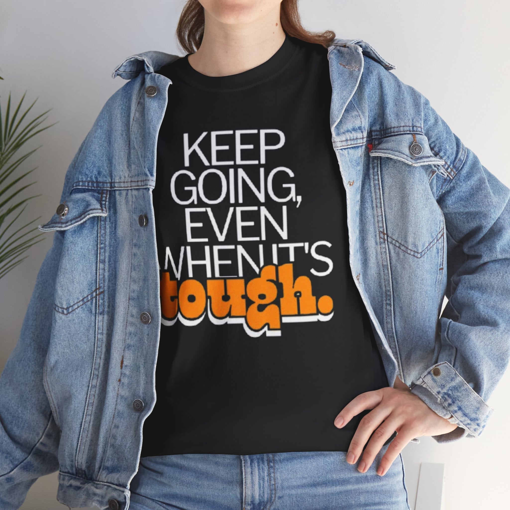 Unisex Heavy Cotton Tee Good Vibes Only Graphic Shir Durable & Stylish