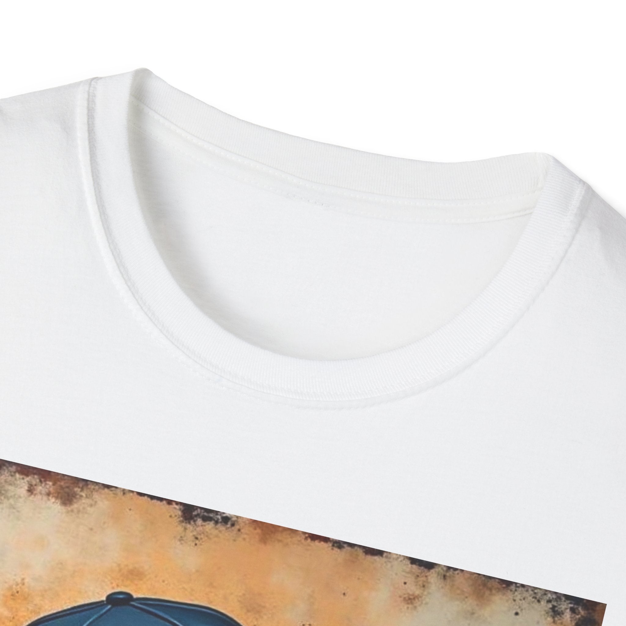 Detroit D Skyline Tee — Vintage D Logo with Cap Graphic