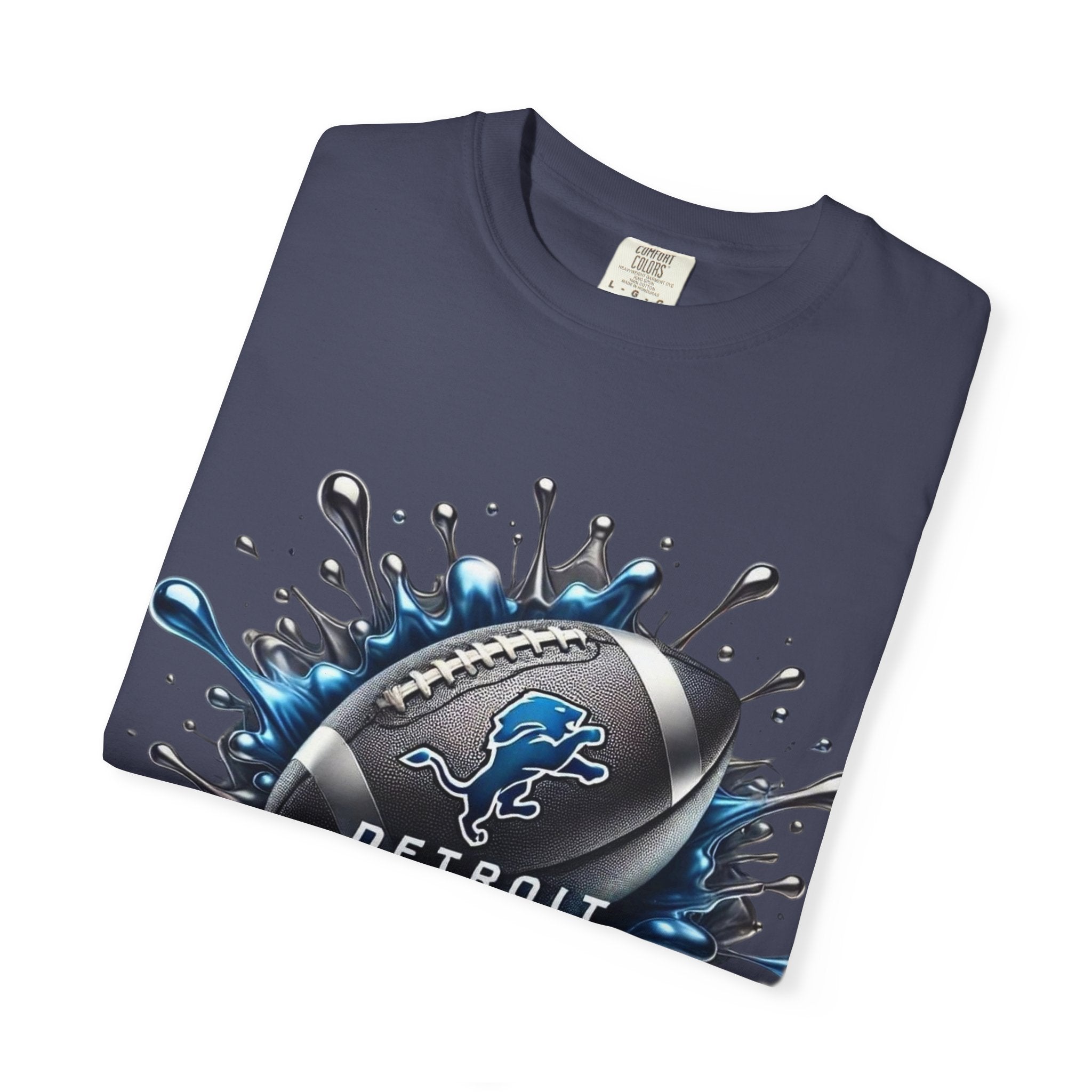Detroit Lions Football Splash T-Shirt