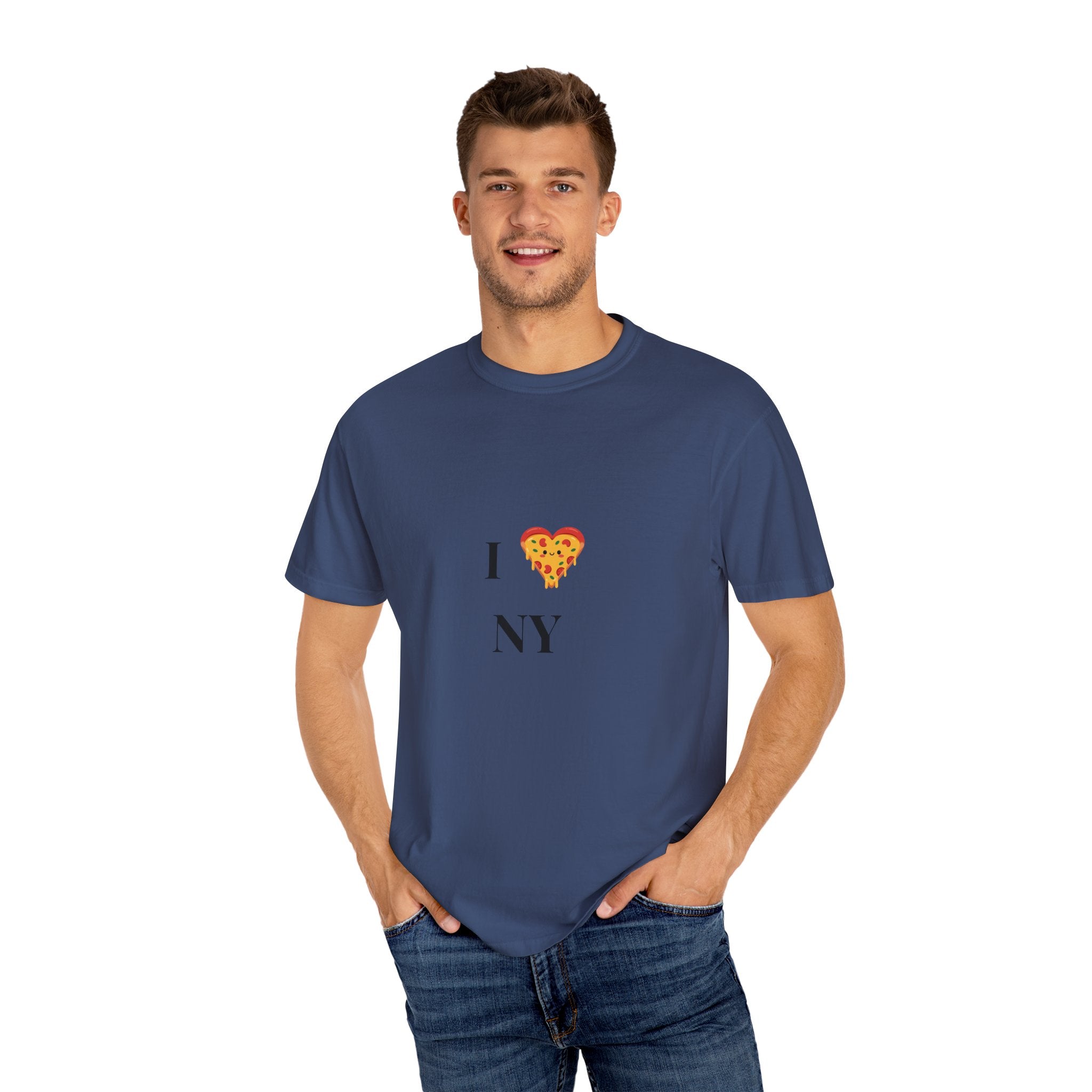 I ❤️ NY Pizza Unisex Garment-Dyed T-Shirt | Perfect for Food Lovers & NYC Enthusiasts