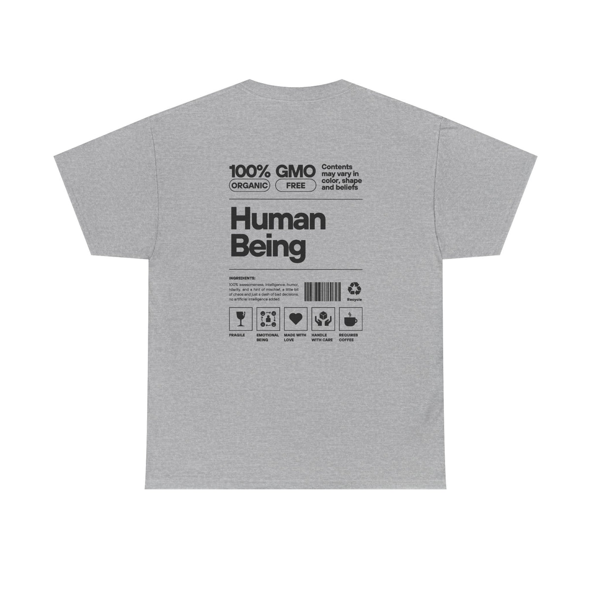 Human Being T-Shirt — 100% Organic Style Graphic Tee