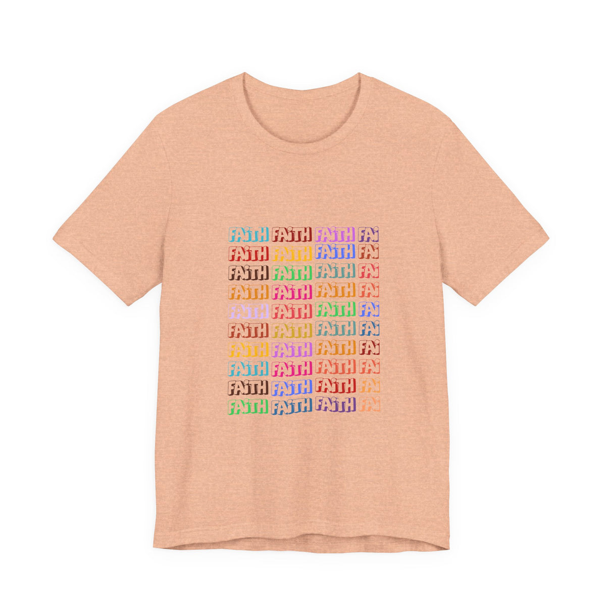 Colorful Textured Unisex Jersey Tee - Trendy Casual Wear