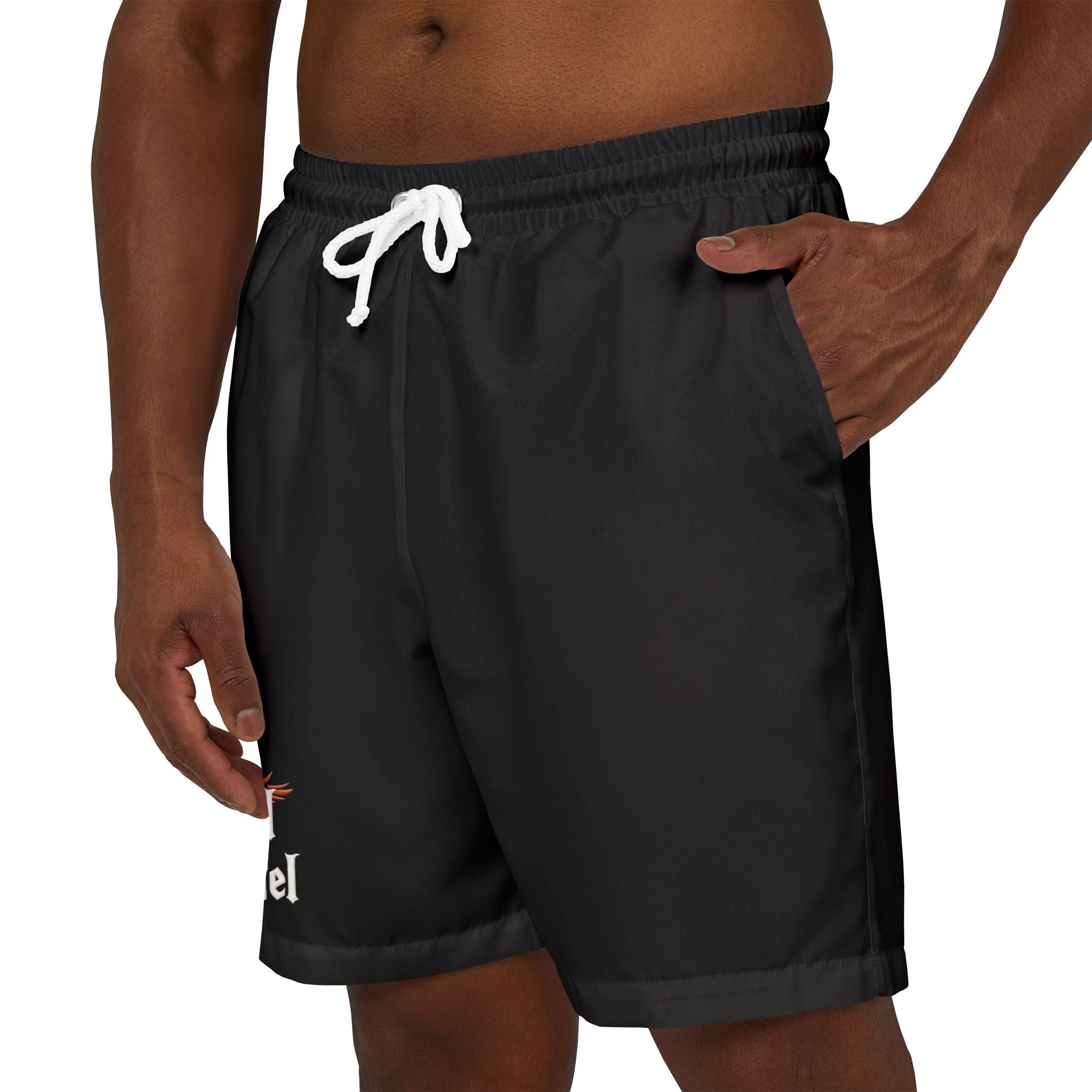 Stylish Unisex Swim Shorts with Archangel Design - Perfect for Summer Beach Days