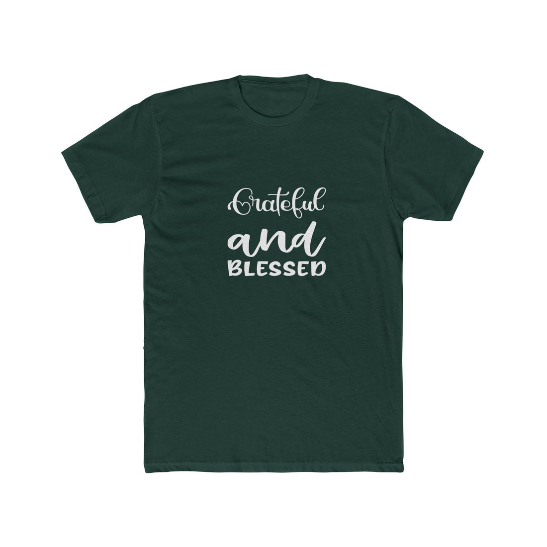 Grateful and Blessed Unisex Cotton Crew Tee