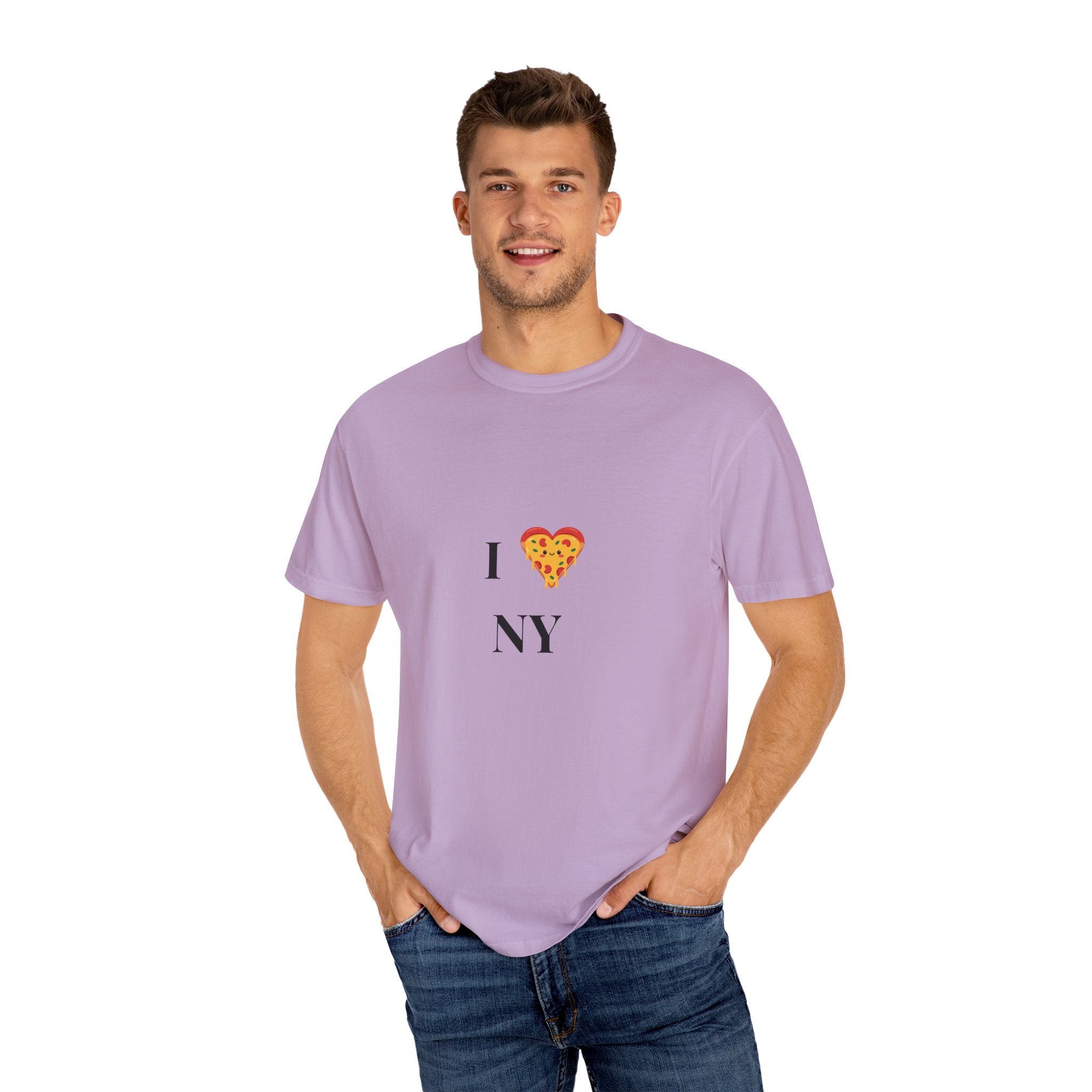 I ❤️ NY Pizza Unisex Garment-Dyed T-Shirt | Perfect for Food Lovers & NYC Enthusiasts