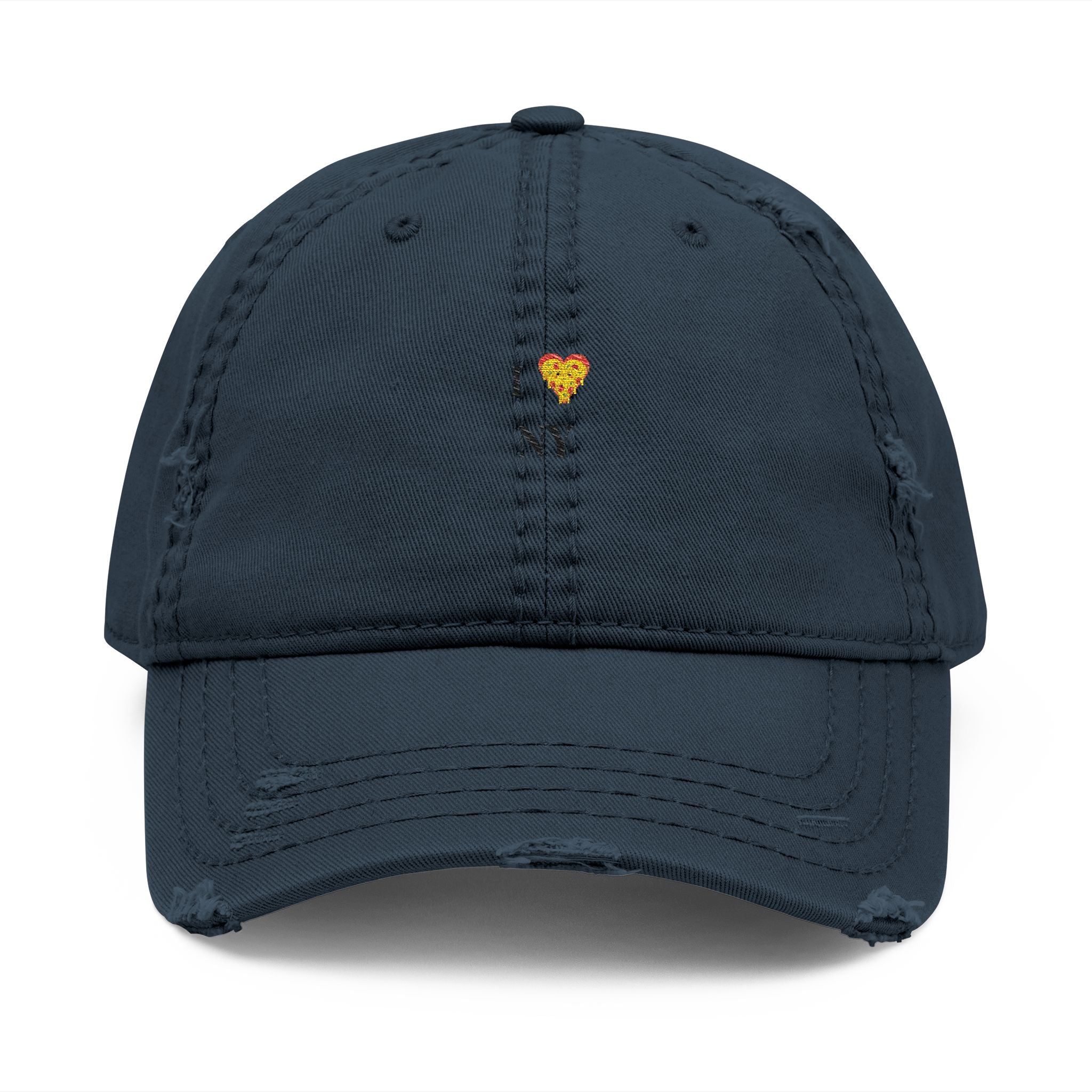Distressed Dad Hat - I ❤️ NY Embroidery - Casual Fashion for Urban Explorers