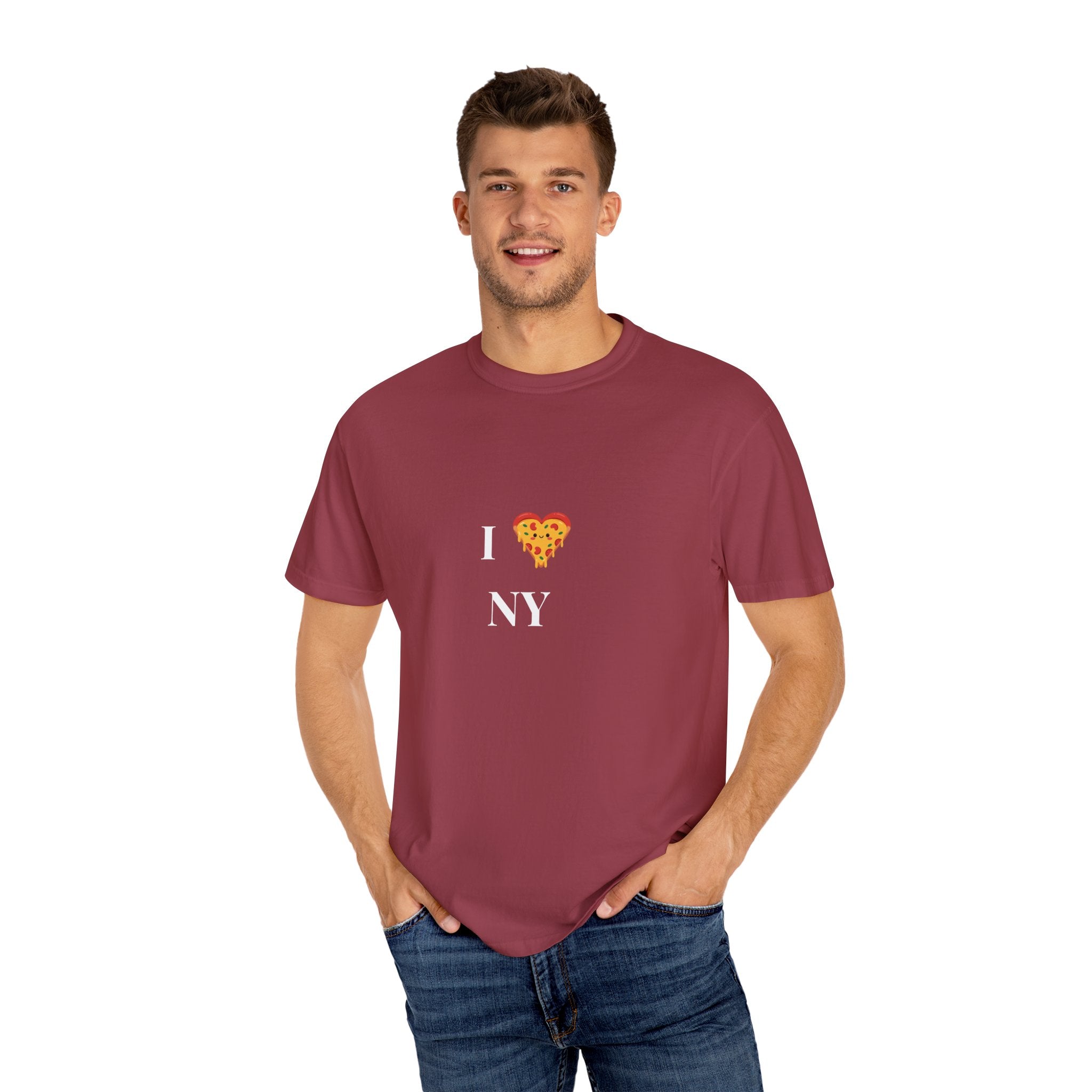 Love Pizza Unisex Garment-Dyed T-Shirt