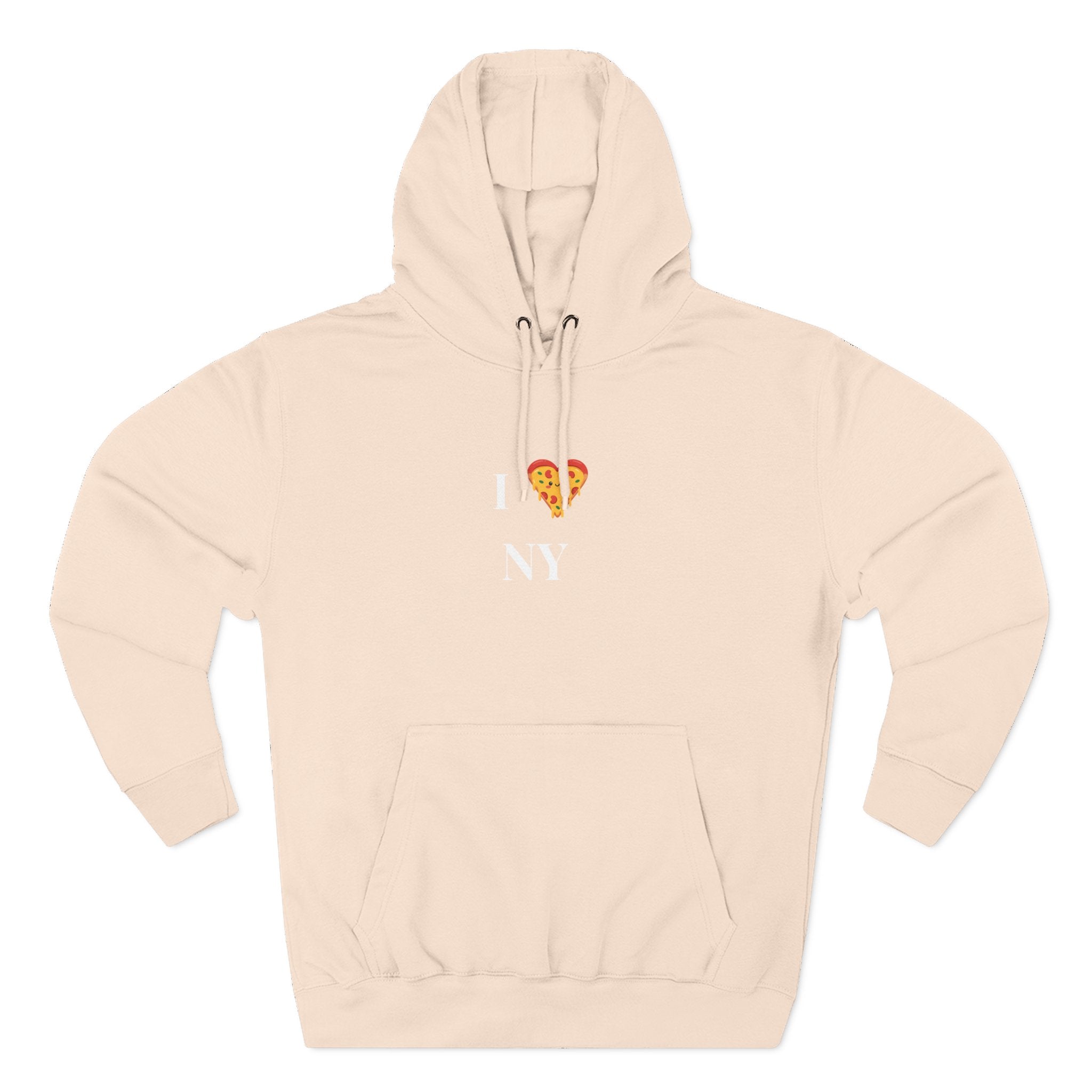 I ❤️ Pizza NY Hoodie - Cozy Fleece Sweatshirt for Food Lovers
