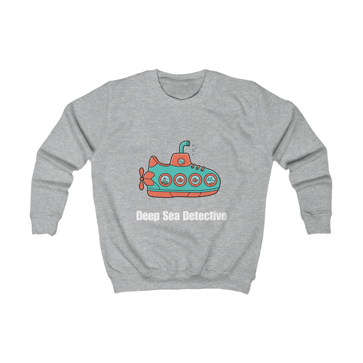 Kids Submarine Sweatshirt — Cute Cartoon Deep-Sea Submarine Pullover for Toddlers