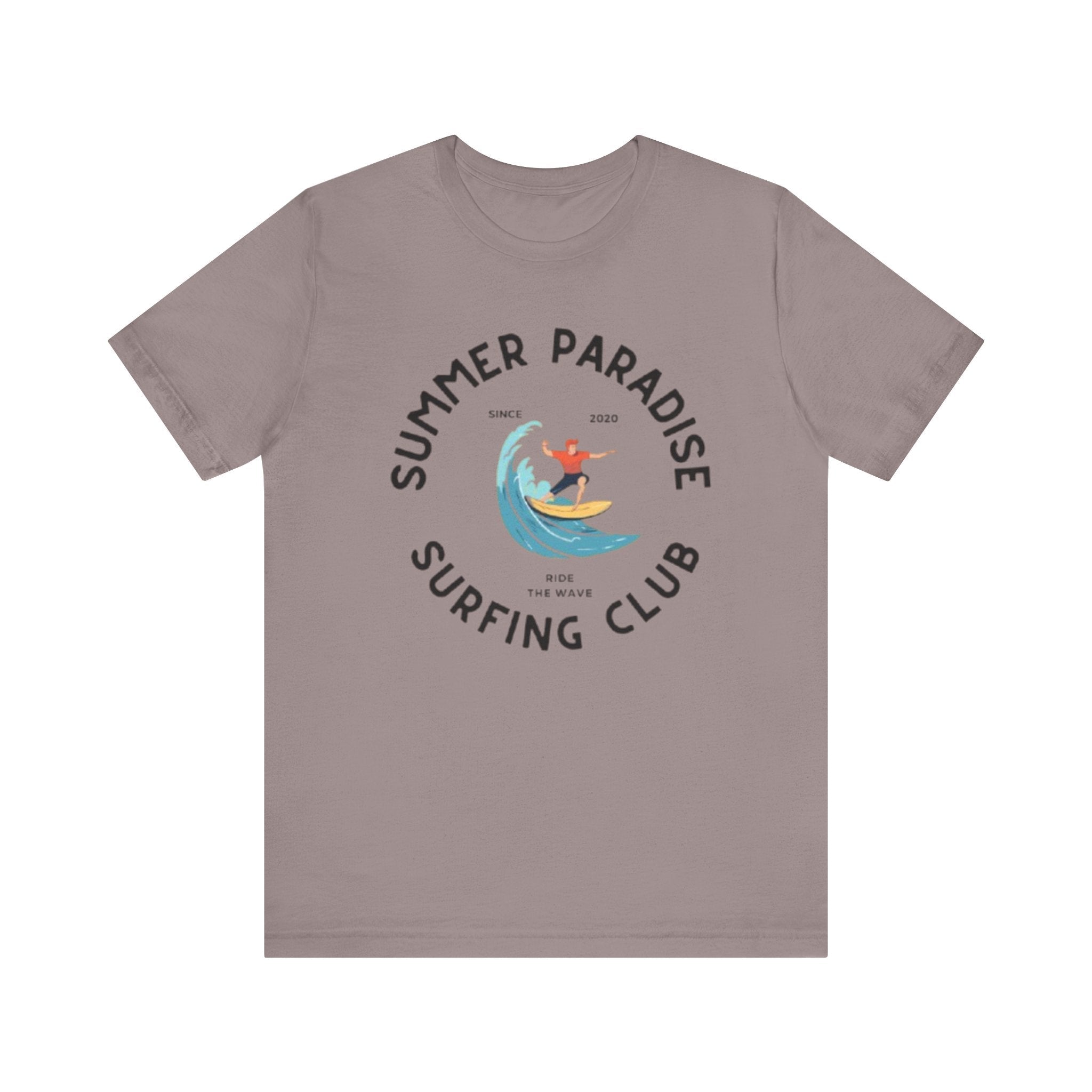 Unisex Graphic Tee - Paradise Club Printed Eco-Friendly Jersey T-Shirt