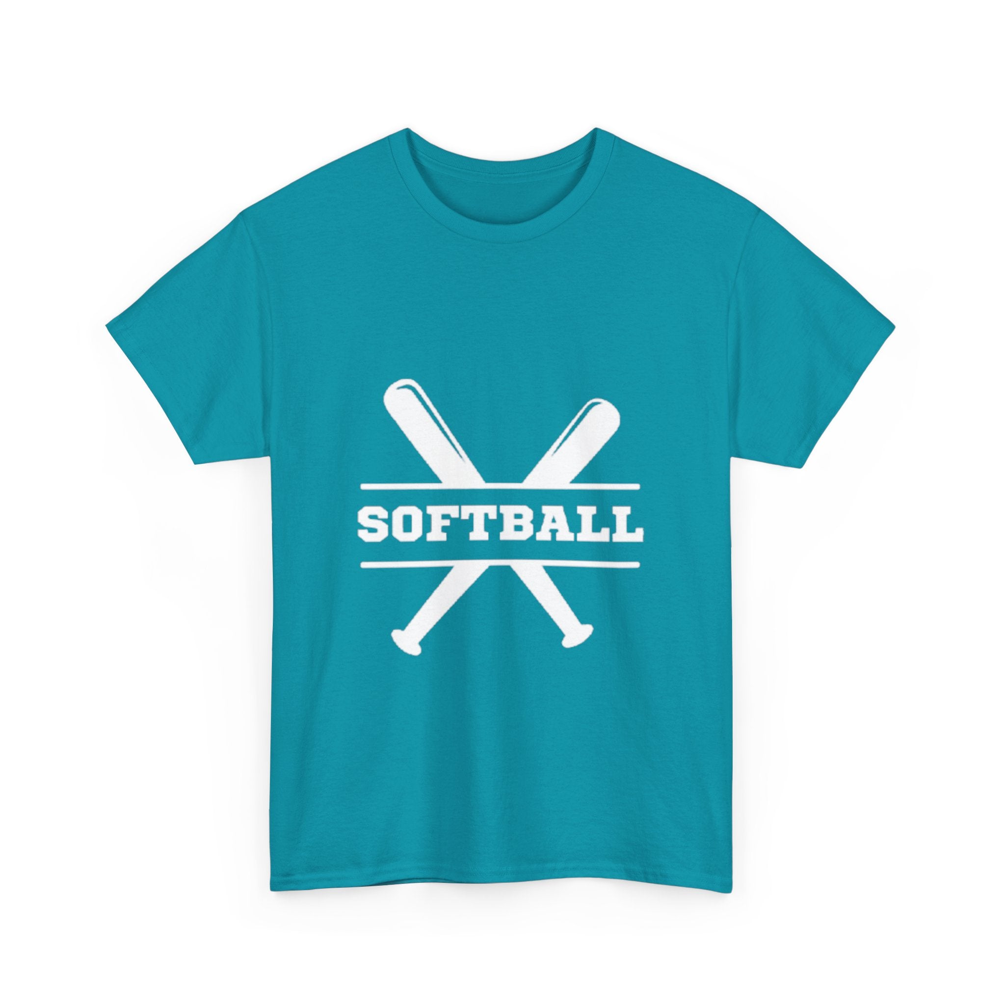 Unisex Heavy Cotton Tee - SoftBall Printed T-Shirt - Comfortable Casual Wear Tee - Unique Graphic Tee - Gift