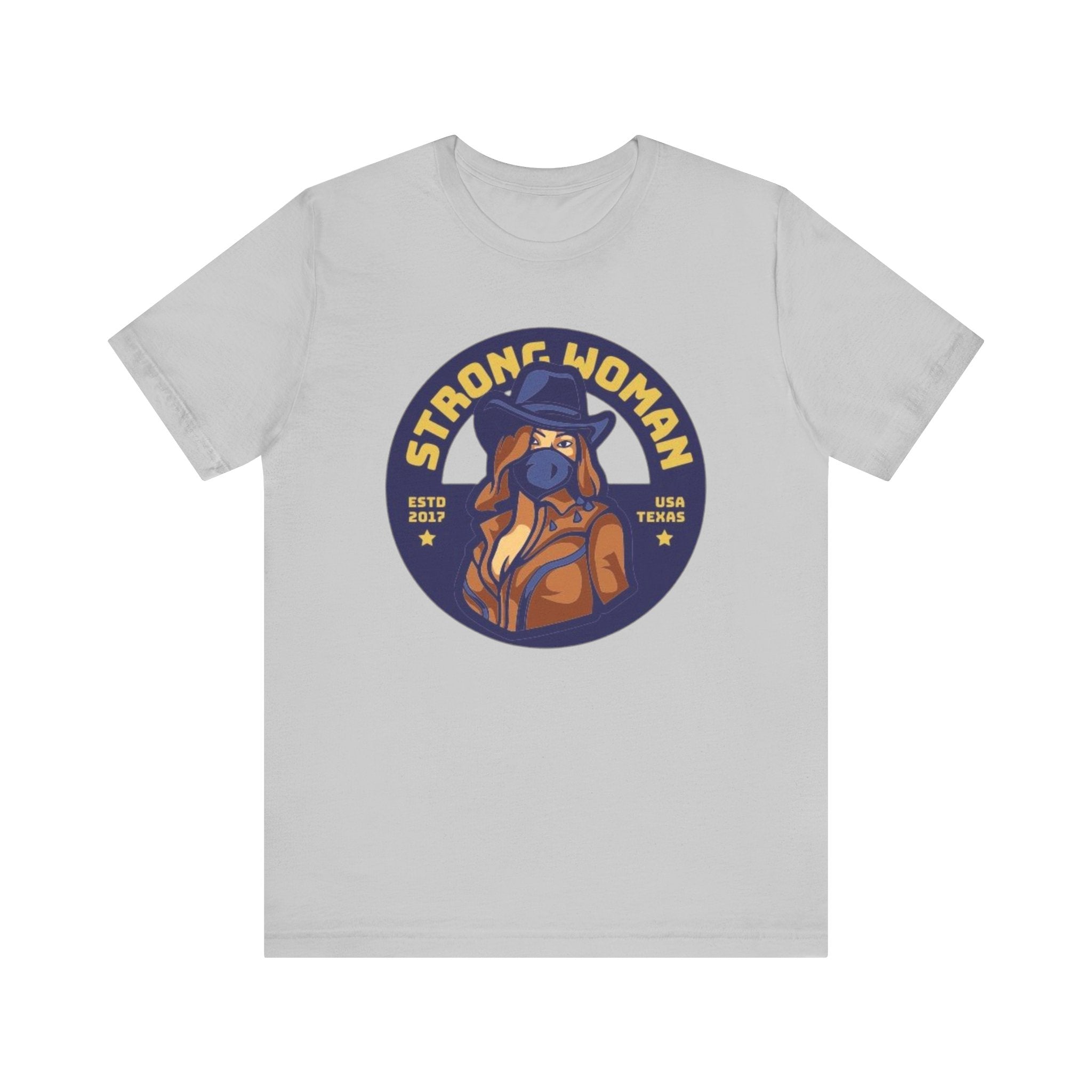 Unisex Graphic Tee - Strong Woman Printed Eco-Friendly Jersey T-Shirt.