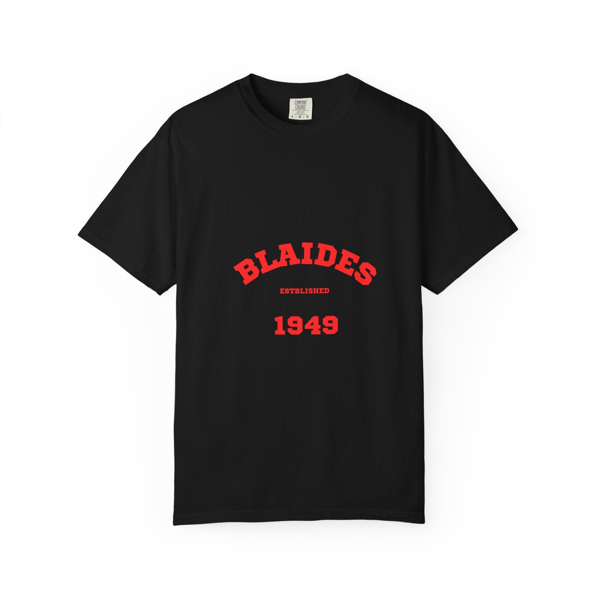 Vintage Blaides Garment-Dyed T-shirt, Casual Wear, Retro Style, Gift for Him/Her, Birthday Celebration, Summer Apparel