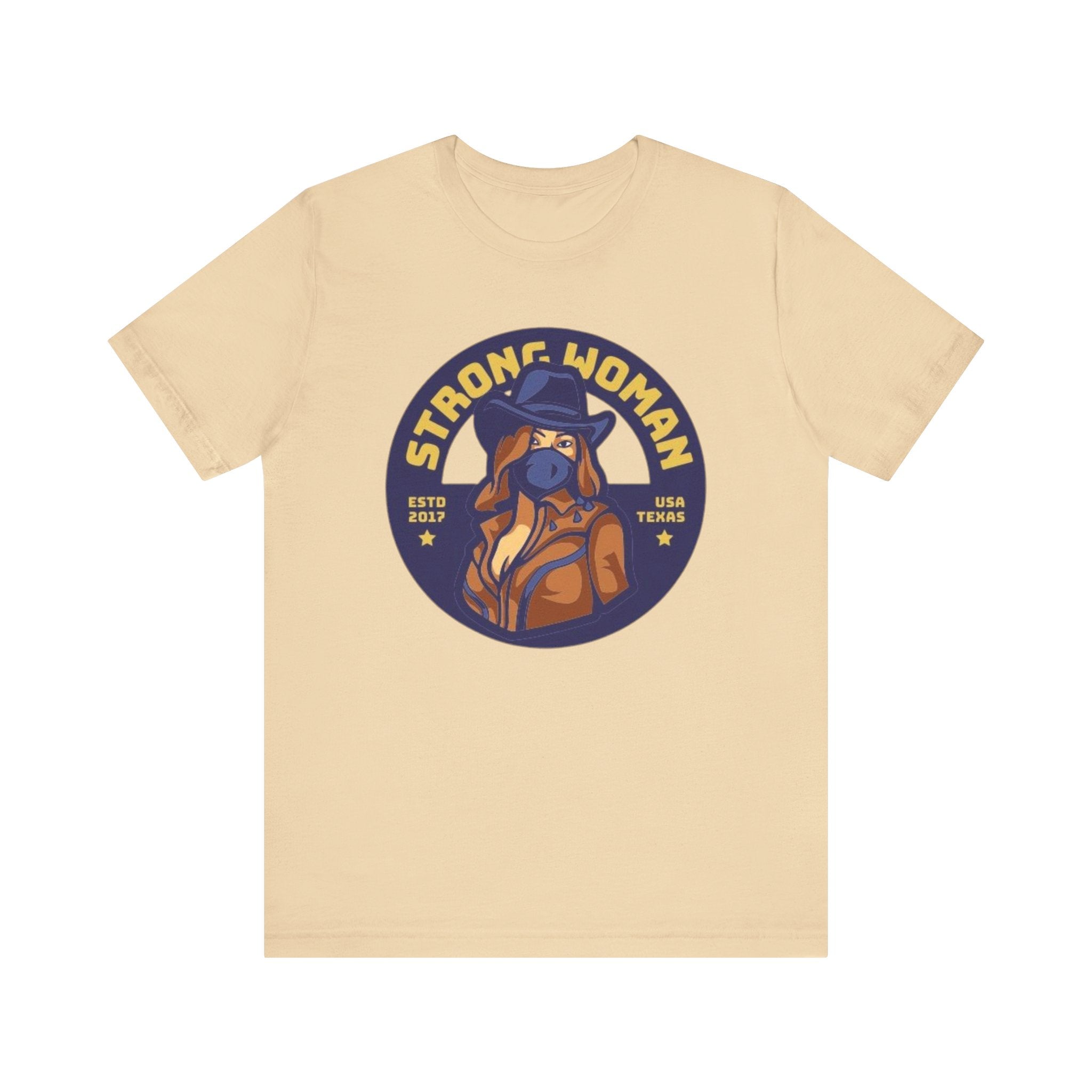 Unisex Graphic Tee - Strong Woman Printed Eco-Friendly Jersey T-Shirt.