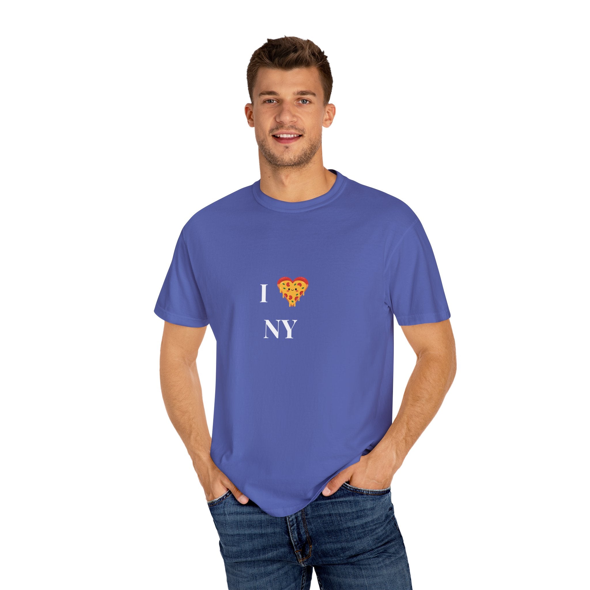 Love Pizza Unisex Garment-Dyed T-Shirt