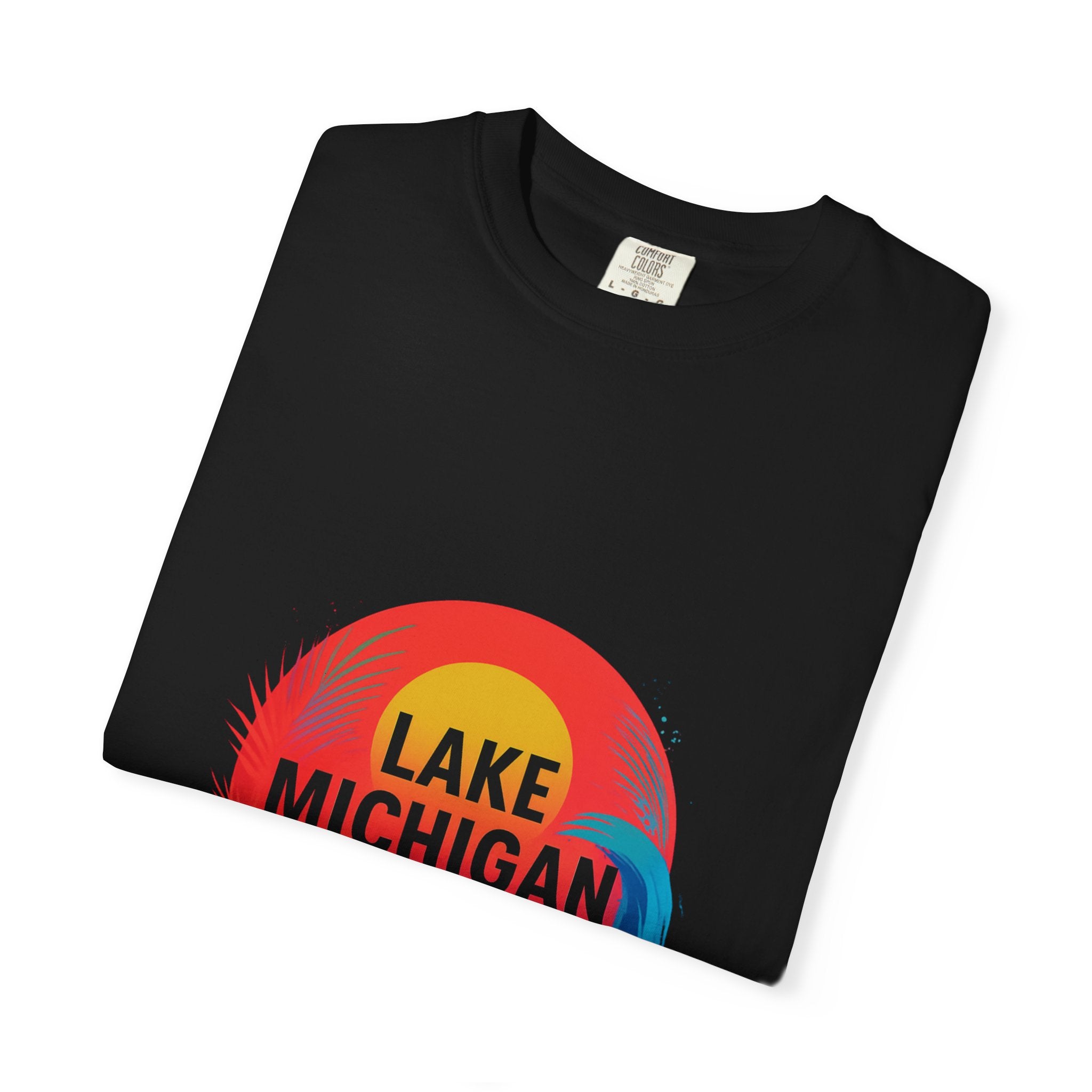 Lake Michigan Graphic T-Shirt, Unisex Summer Tee, Casual Beachwear, Great for Vacations, Lakeside Living, Gift for Travelers