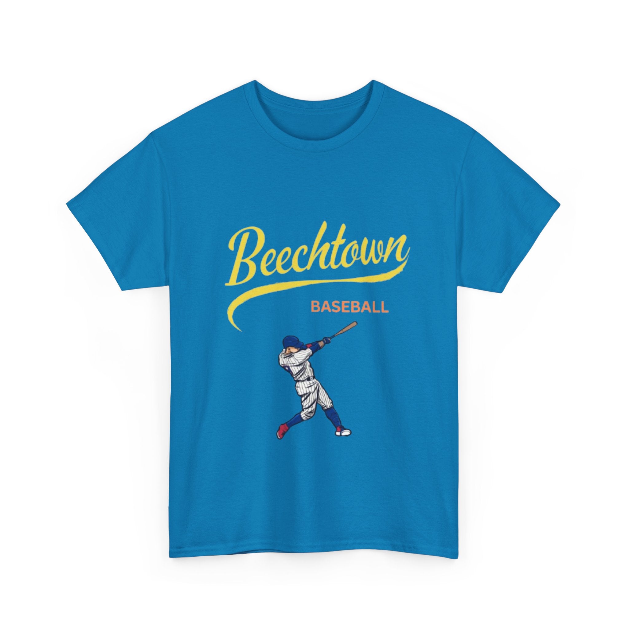 Unisex Heavy Cotton Tee - Beachtown Printed T-Shirt - Comfortable Casual Wear Tee - Unique Graphic Tee - Gift