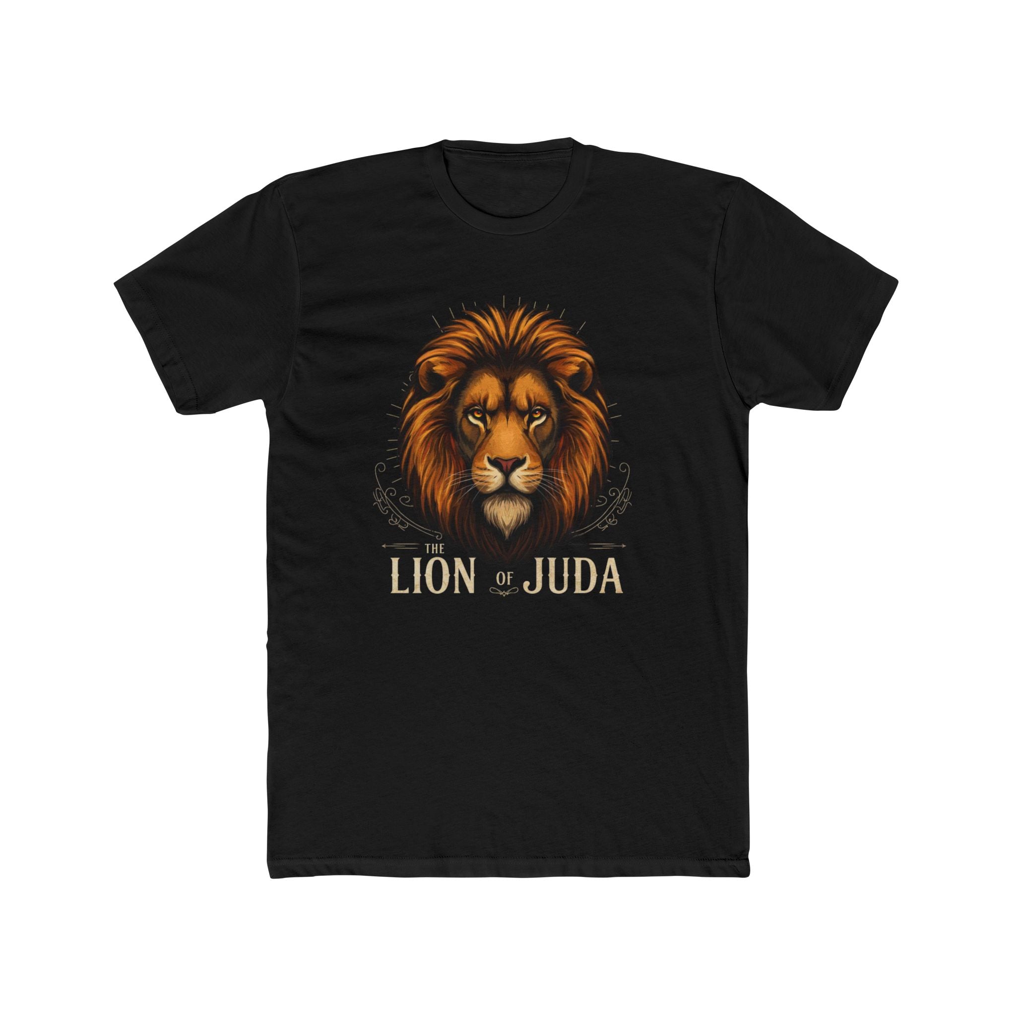 Lion of Judah Unisex Cotton Crew Tee - Inspirational Graphic T-Shirt