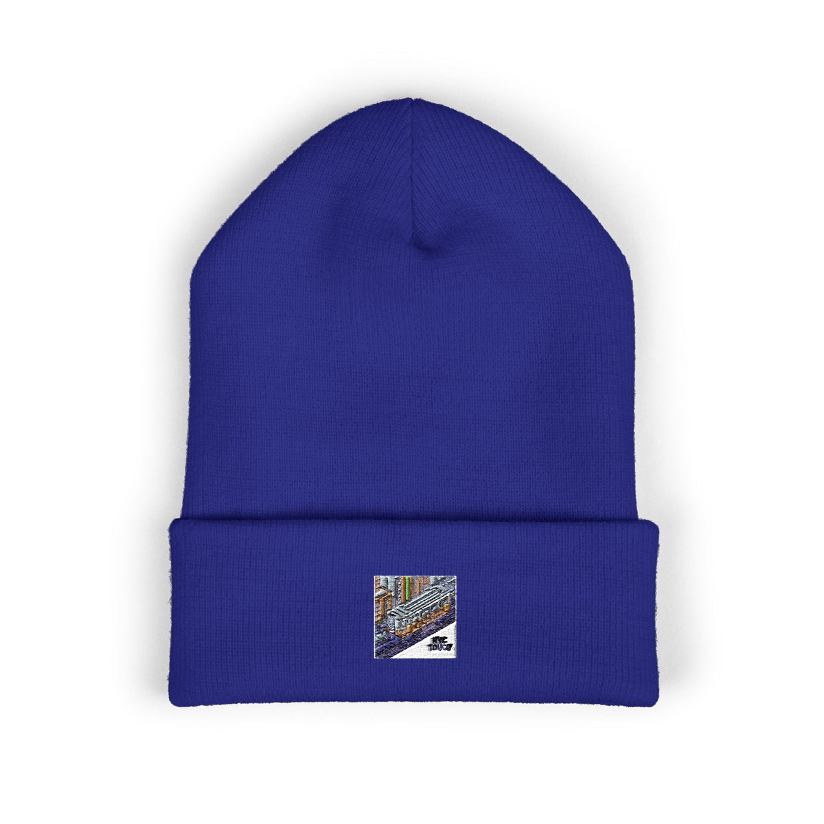 Cozy Embroidered Cuffed Beanie - Winter Warmth & Style