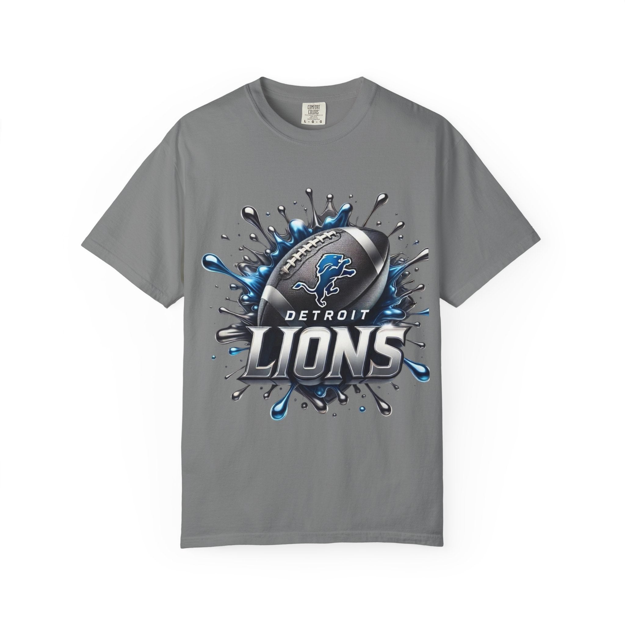 Detroit Lions Football Splash T-Shirt