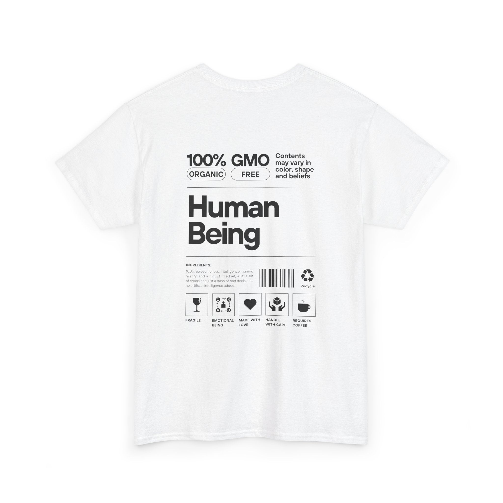 Human Being T-Shirt — 100% Organic Style Graphic Tee