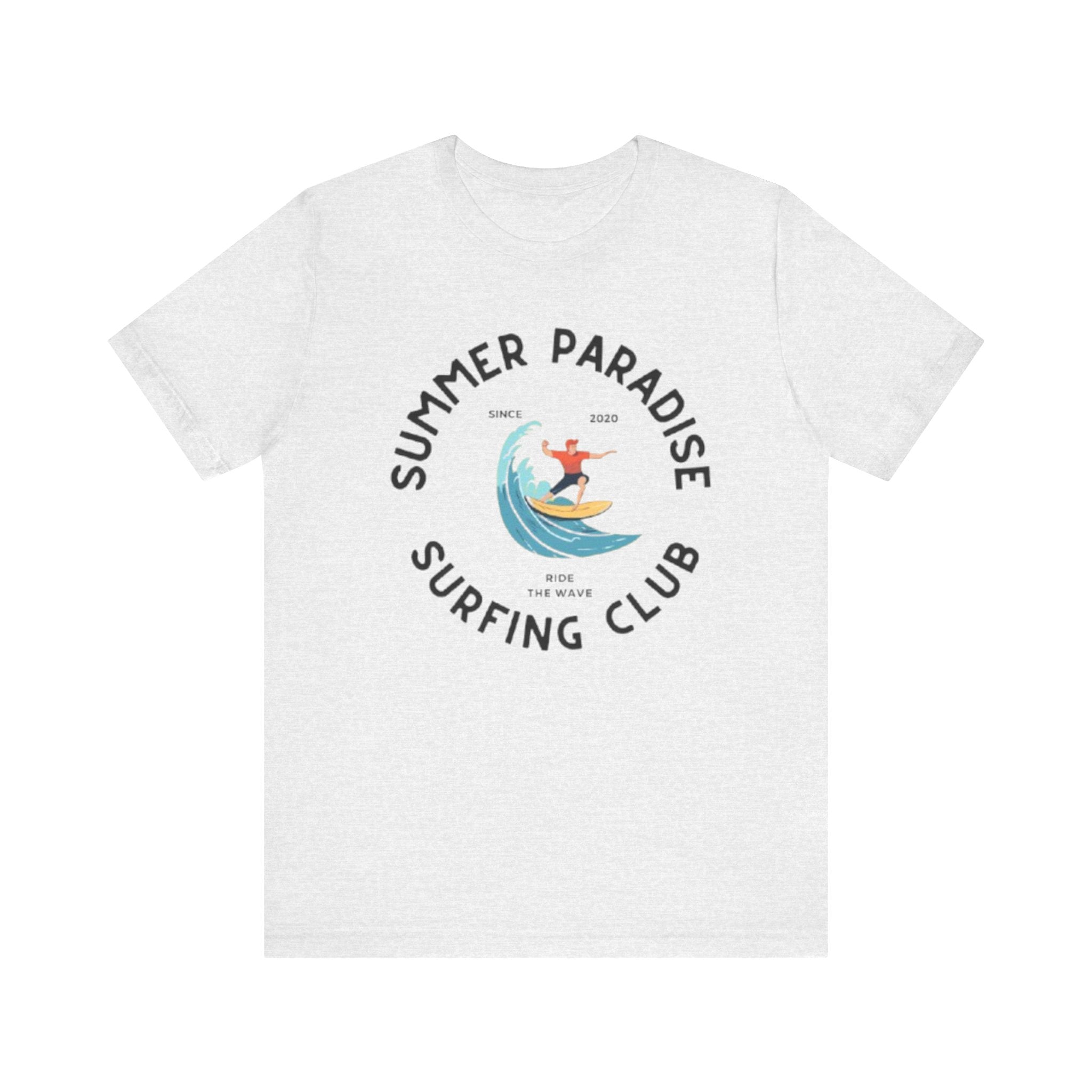 Unisex Graphic Tee - Paradise Club Printed Eco-Friendly Jersey T-Shirt