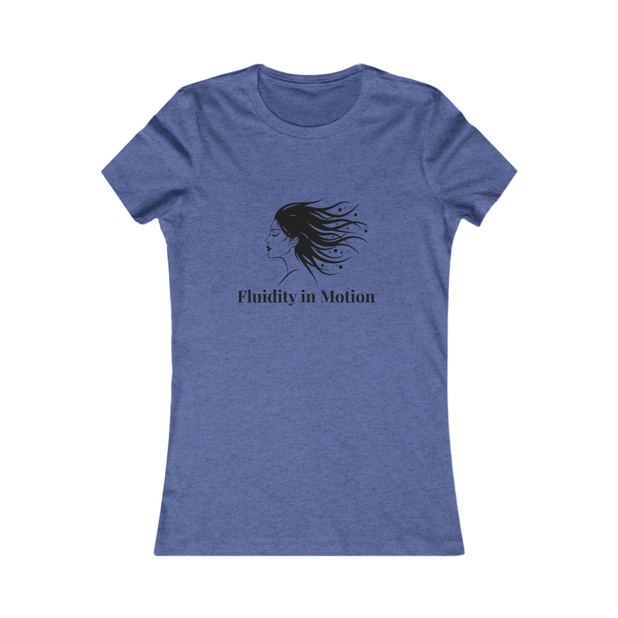 Flowing Beauty Tee - "Fluidity in Motion" Graphic Tee for Women