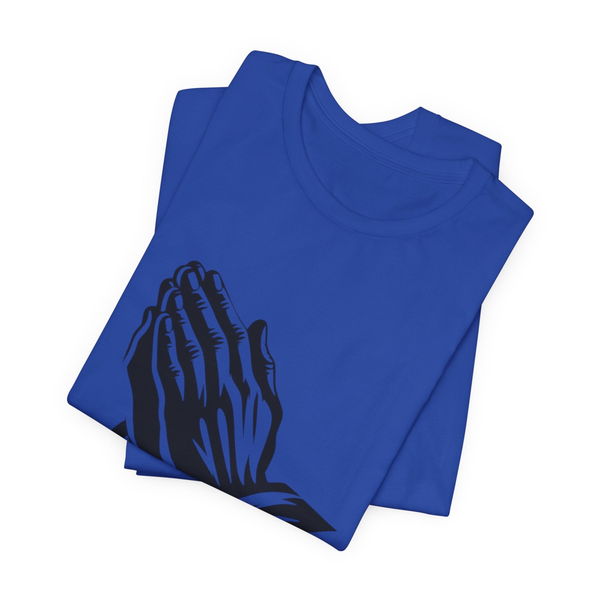 Prayer Hands & Bible T-Shirt — Christian Faith Tee for Church, Prayer, Religious Gifts