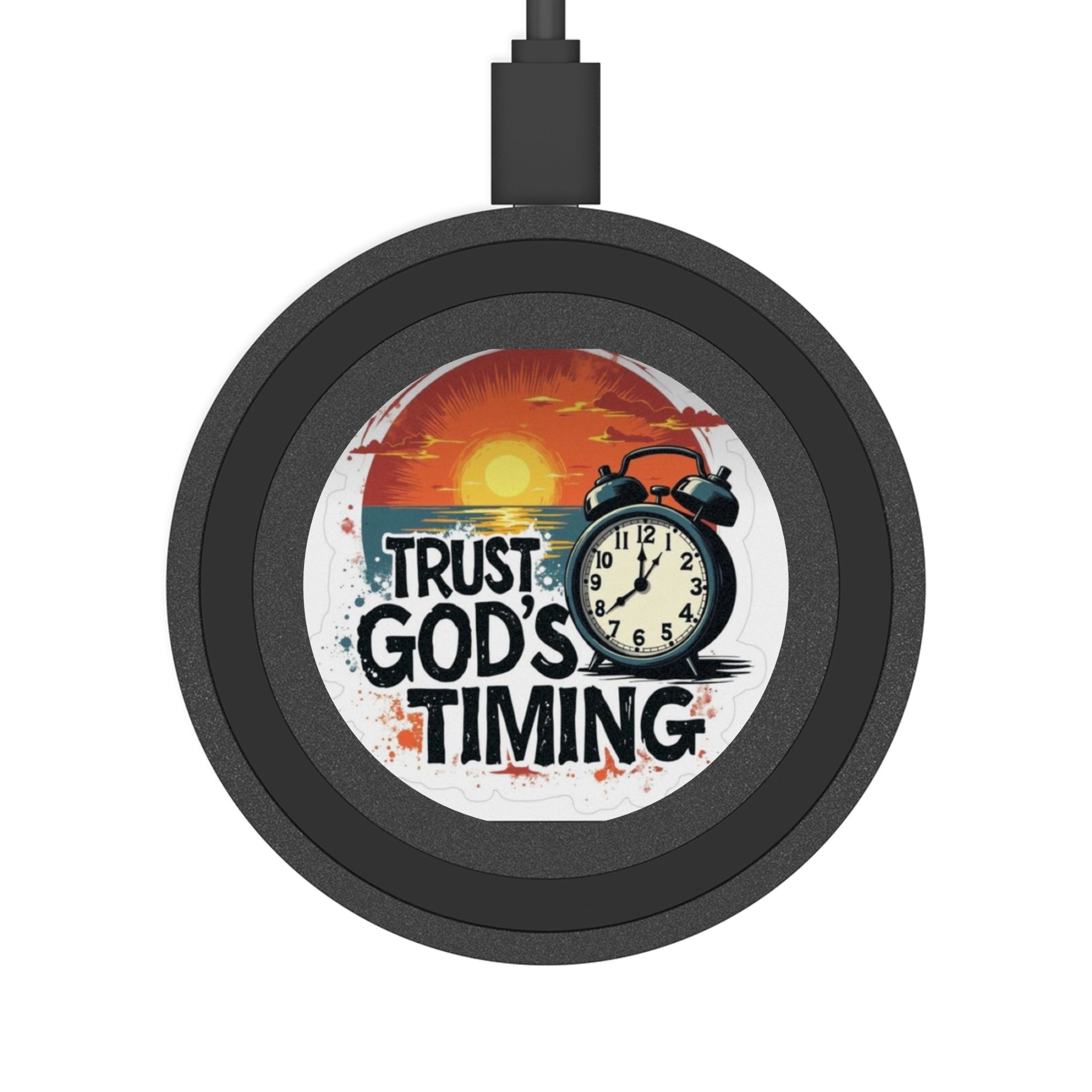Wireless Charging Pad — "Trust God&