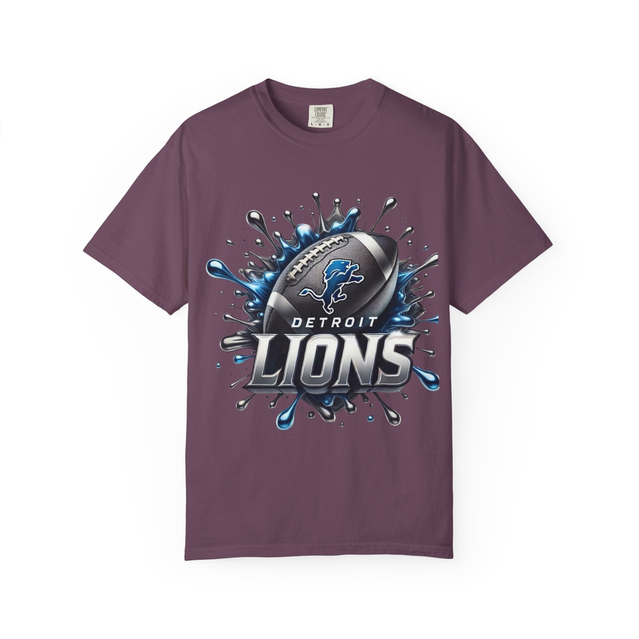 Detroit Lions Football Splash T-Shirt