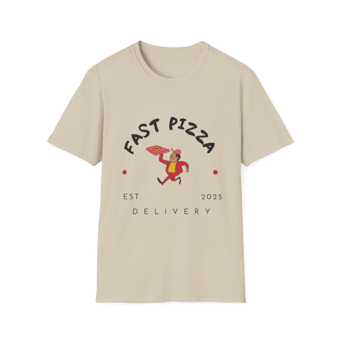 Fast Pizza Unisex T-Shirt – Fun Foodie Graphic Tee, for Pizza Lovers .