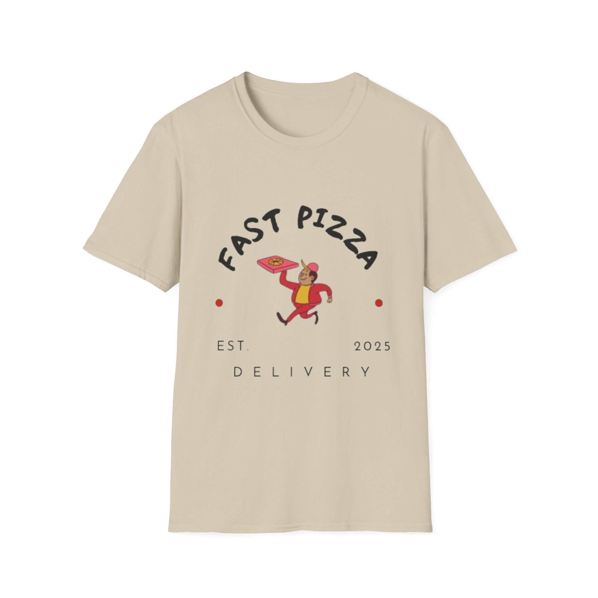 Fast Pizza Unisex T-Shirt – Fun Foodie Graphic Tee, for Pizza Lovers .