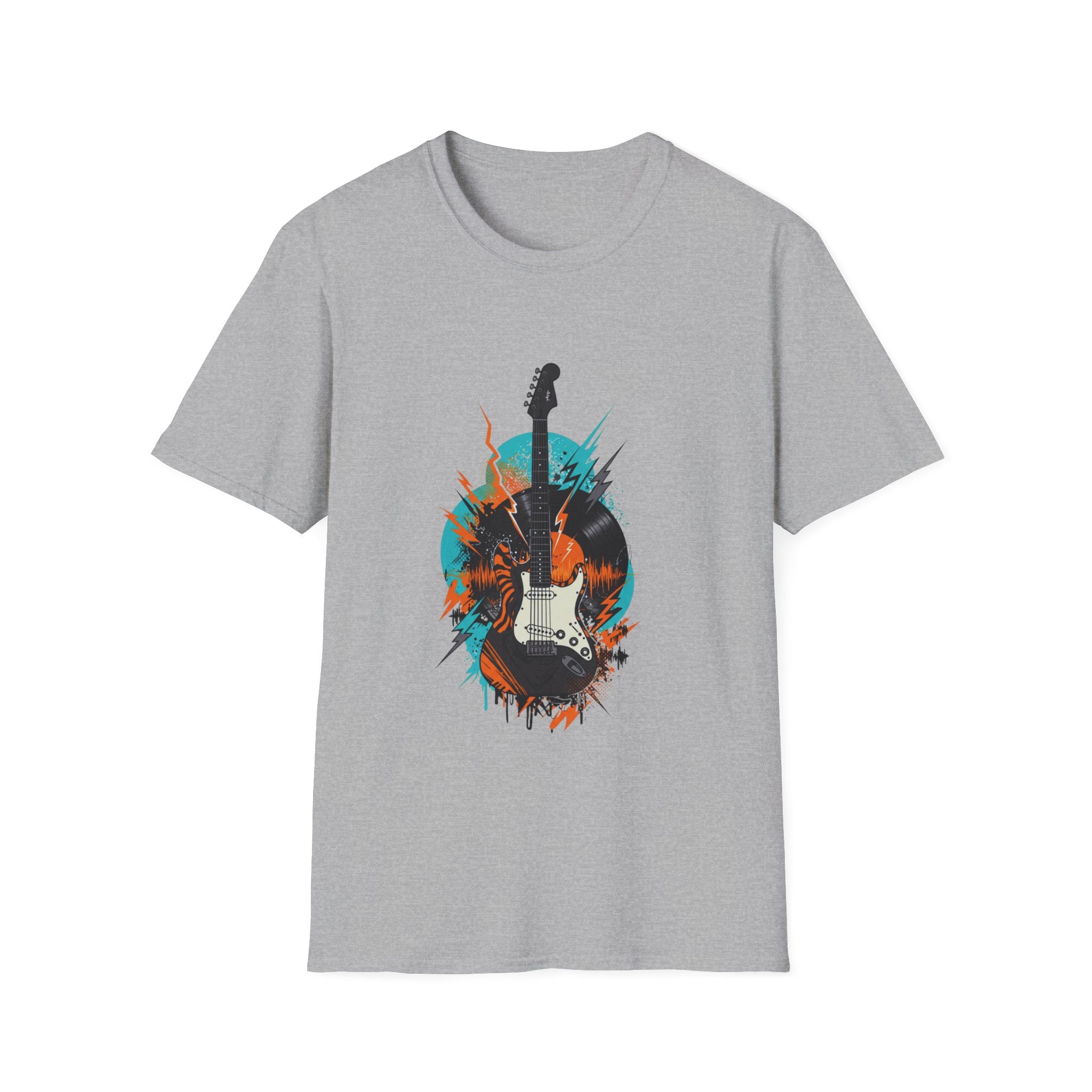 Rock & Roll Guitar Unisex T-Shirt, Casual Music Tee, Gift for Musicians, Concert Outfit, Festival Apparel