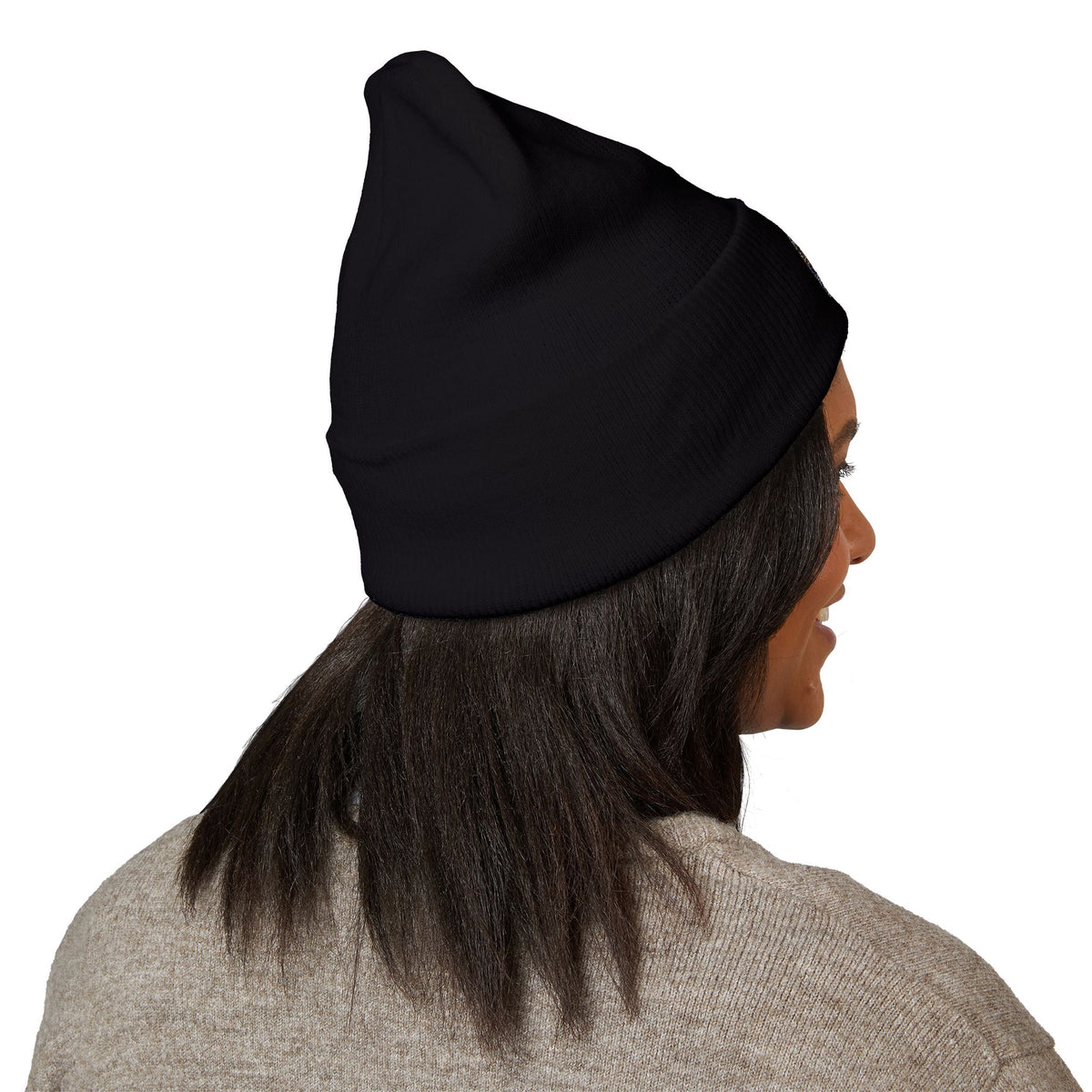 Cozy Embroidered Cuffed Beanie - Winter Warmth & Style